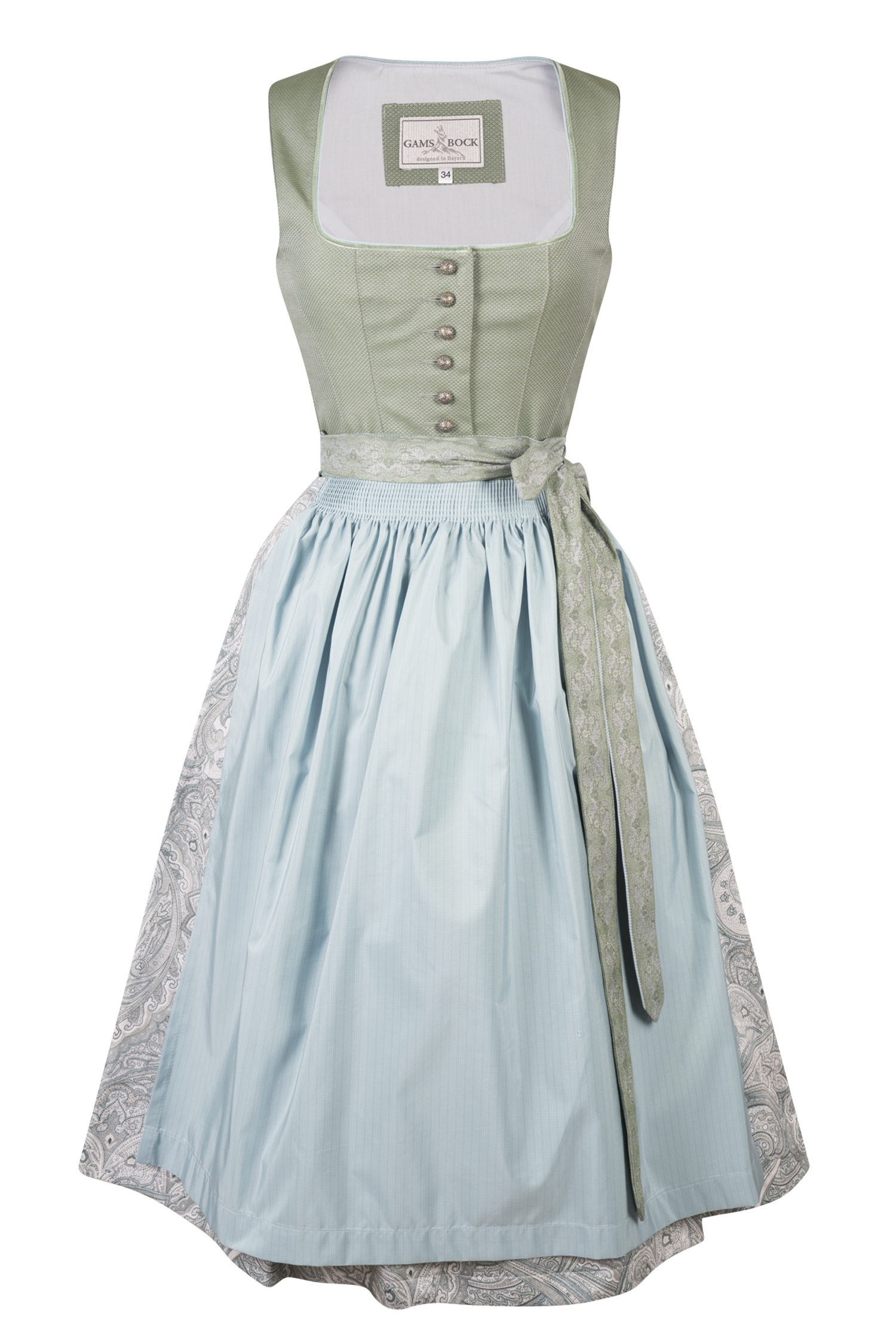 Gamsbock Dirndl in Grün