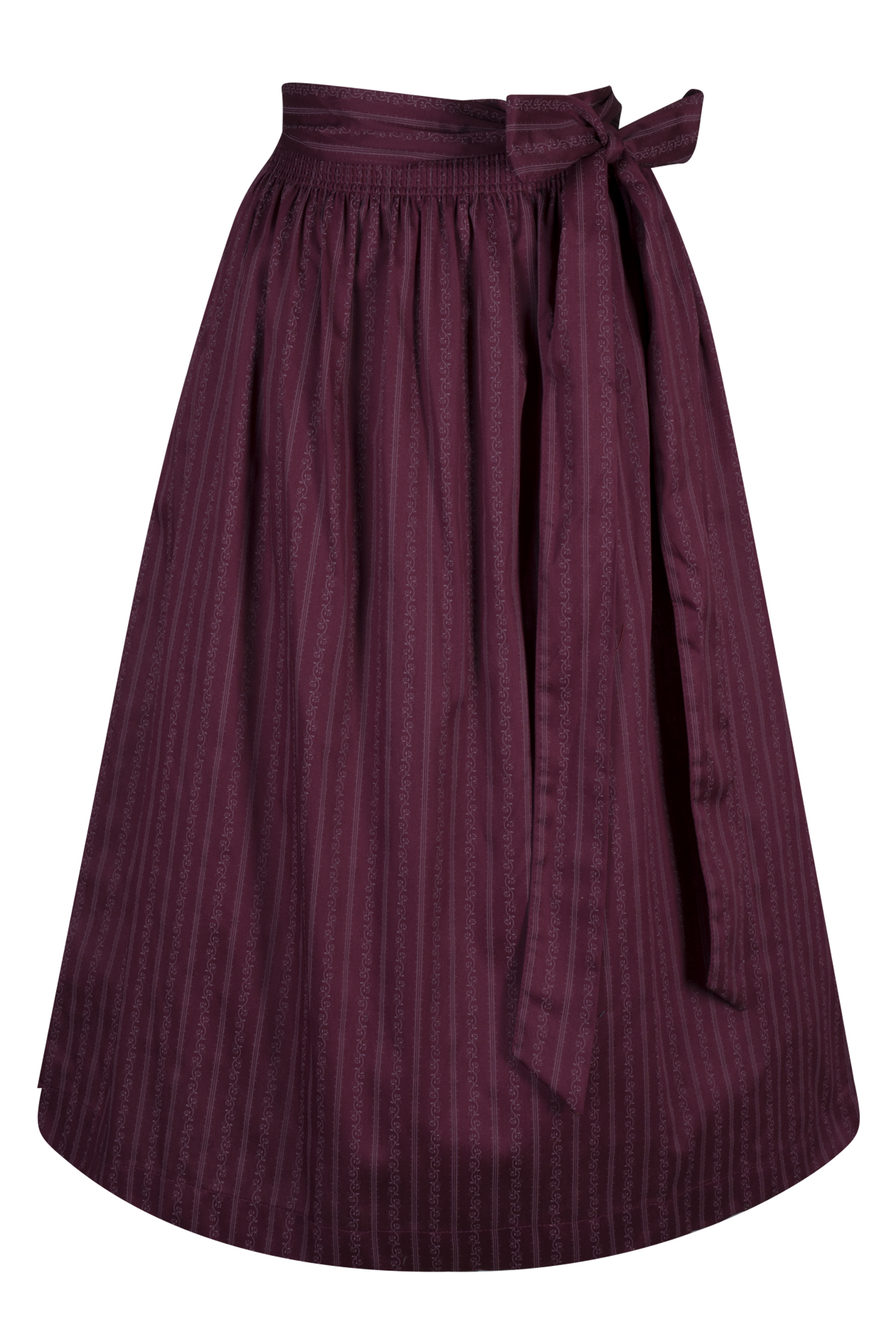Dirndlschürze in bordeaux 70 cm