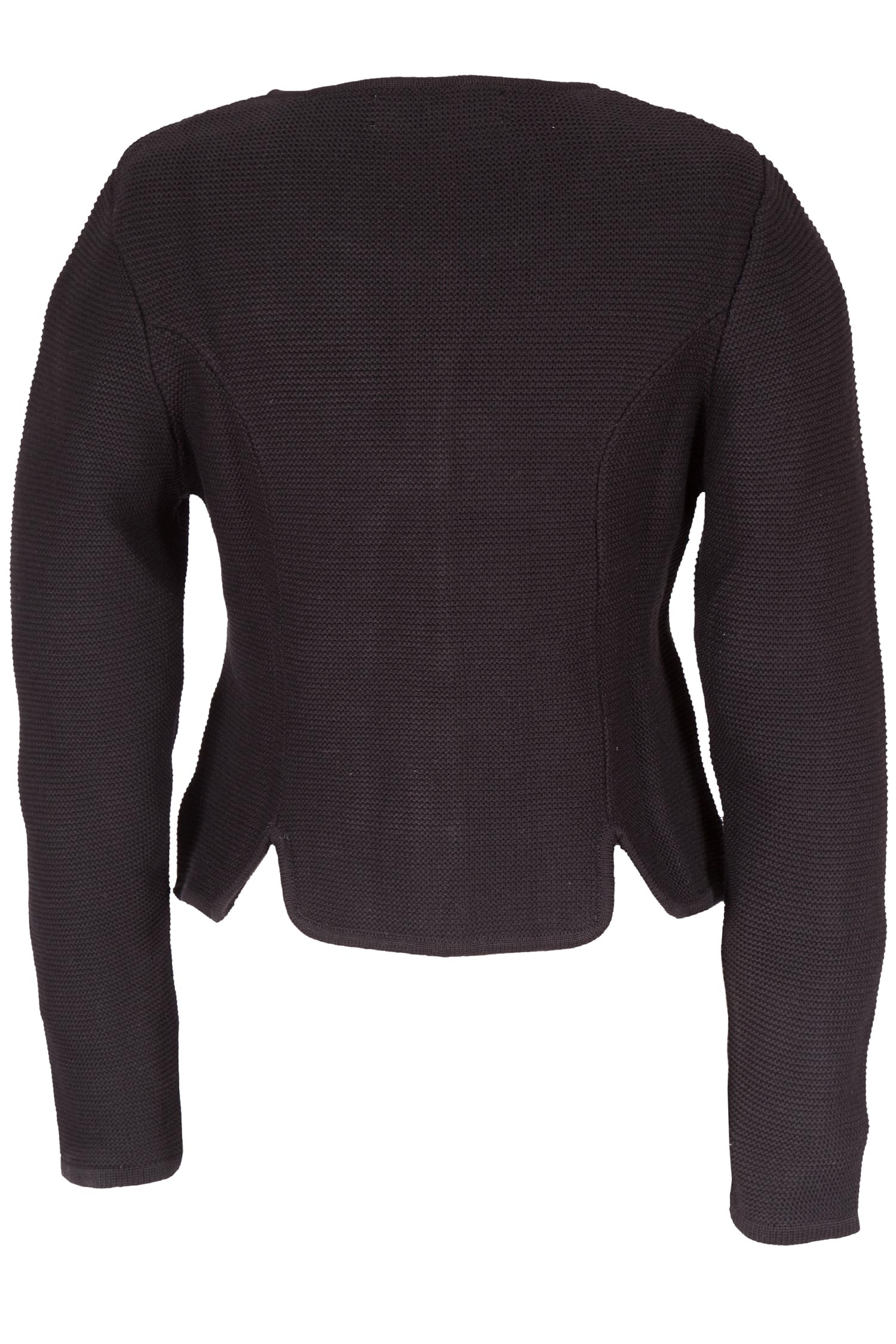 Damen Trachten Strickjacke in schwarz hinten