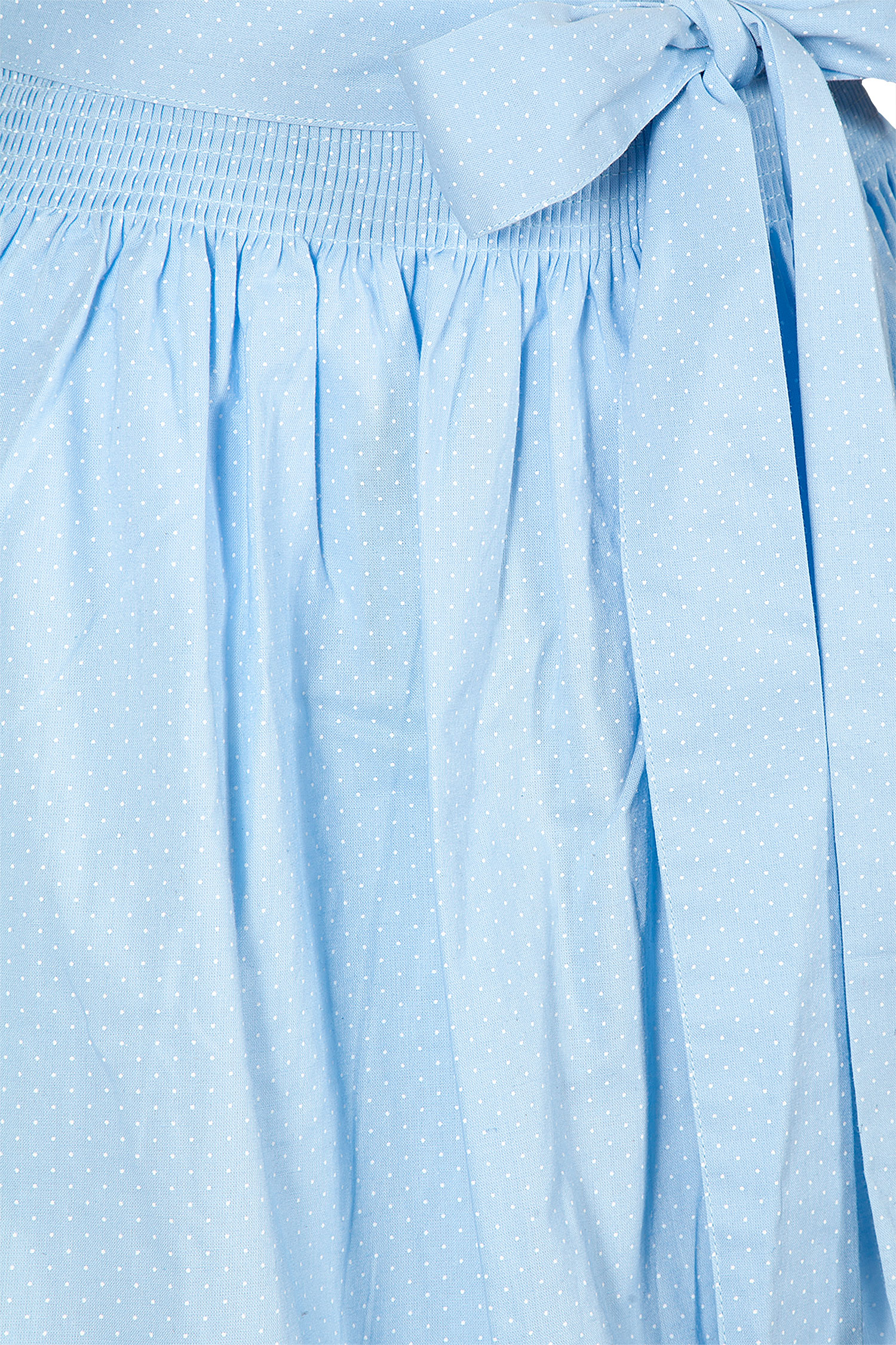 Süße Dirndlschürze in hellblau 70 cm - Detail