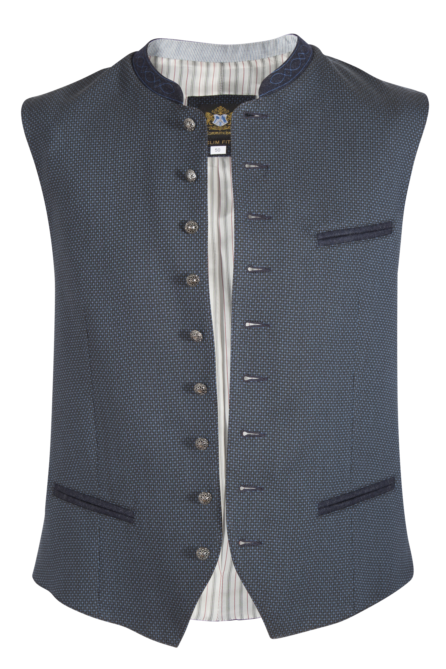 Trachtenweste Mirko in dunkelblau