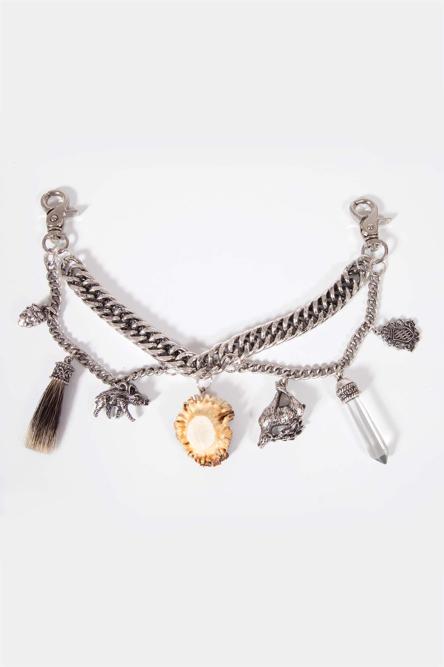 Charivari Paul in altsilber mit Wildschwein, Eichel et.