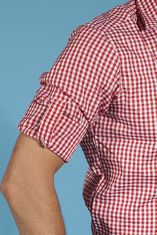 Trachtenhemd rot weiß kariert stockerpoint 6