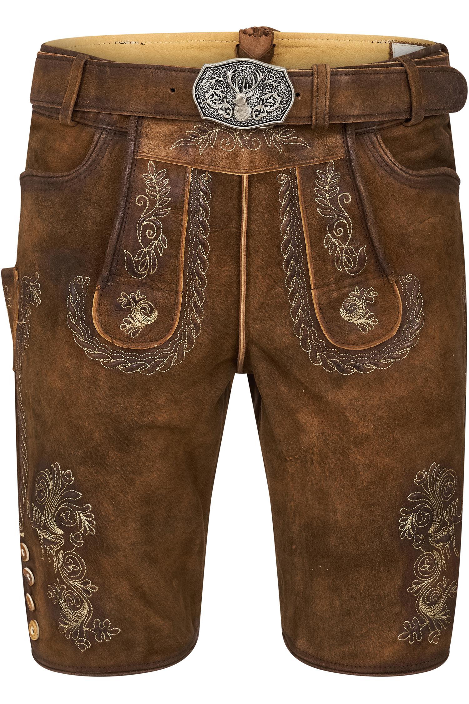 Lederhose Tom von Stockerpoint in Braun