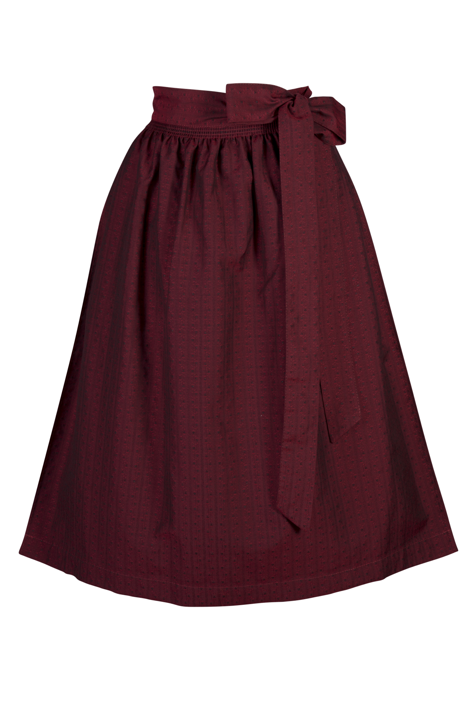 Dirndlschürze dunkelrot schimmernd 70 cm