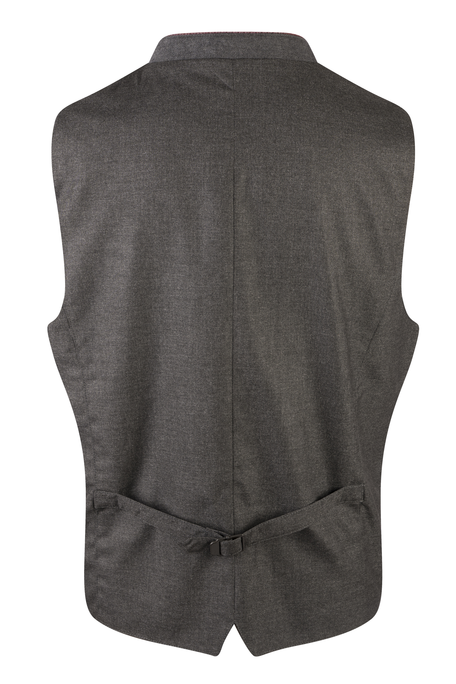 Trachtenweste Bernardo in beere / grau - Rückansicht