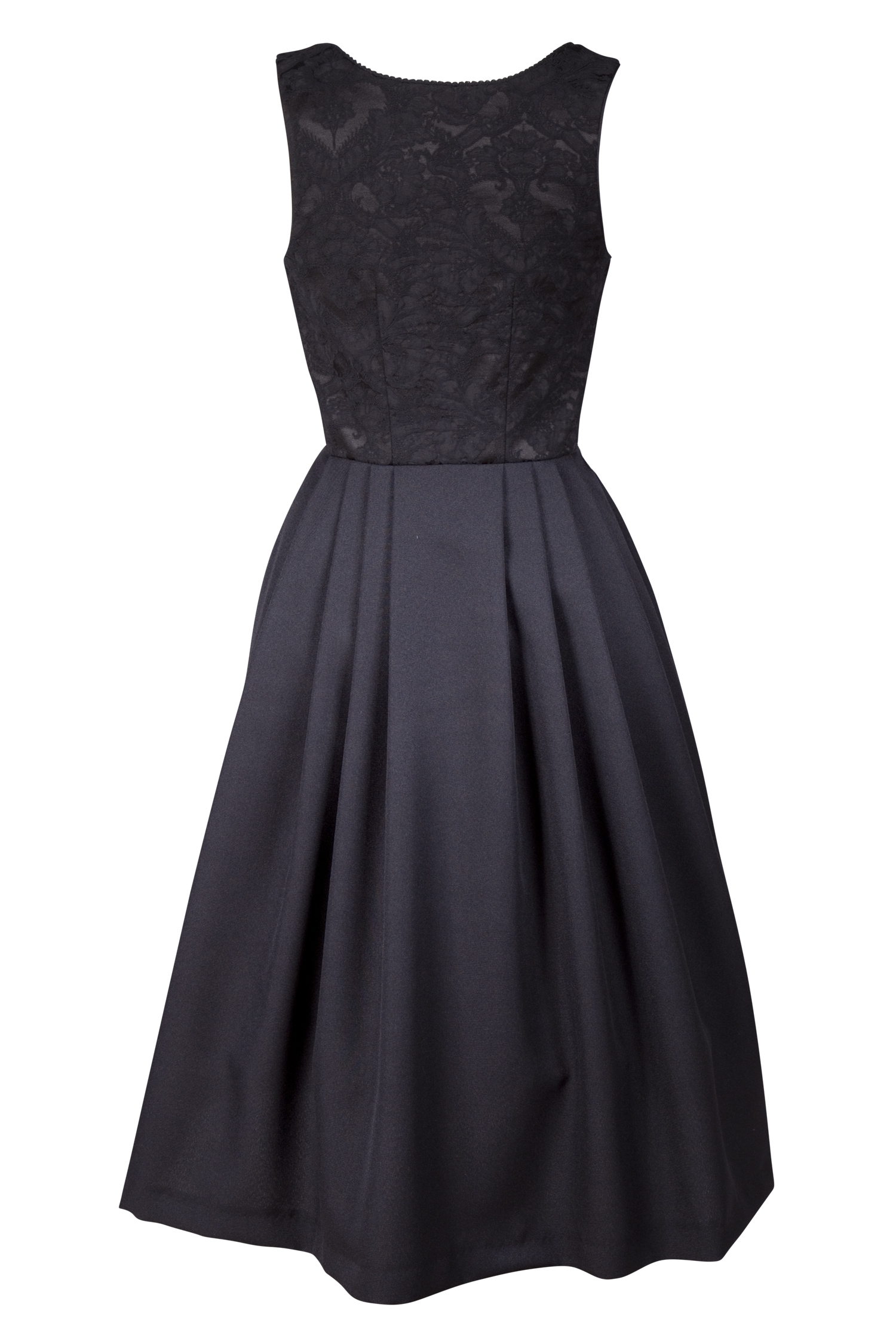 Gastrodirndl Kathrin in schwarz - Rückansicht