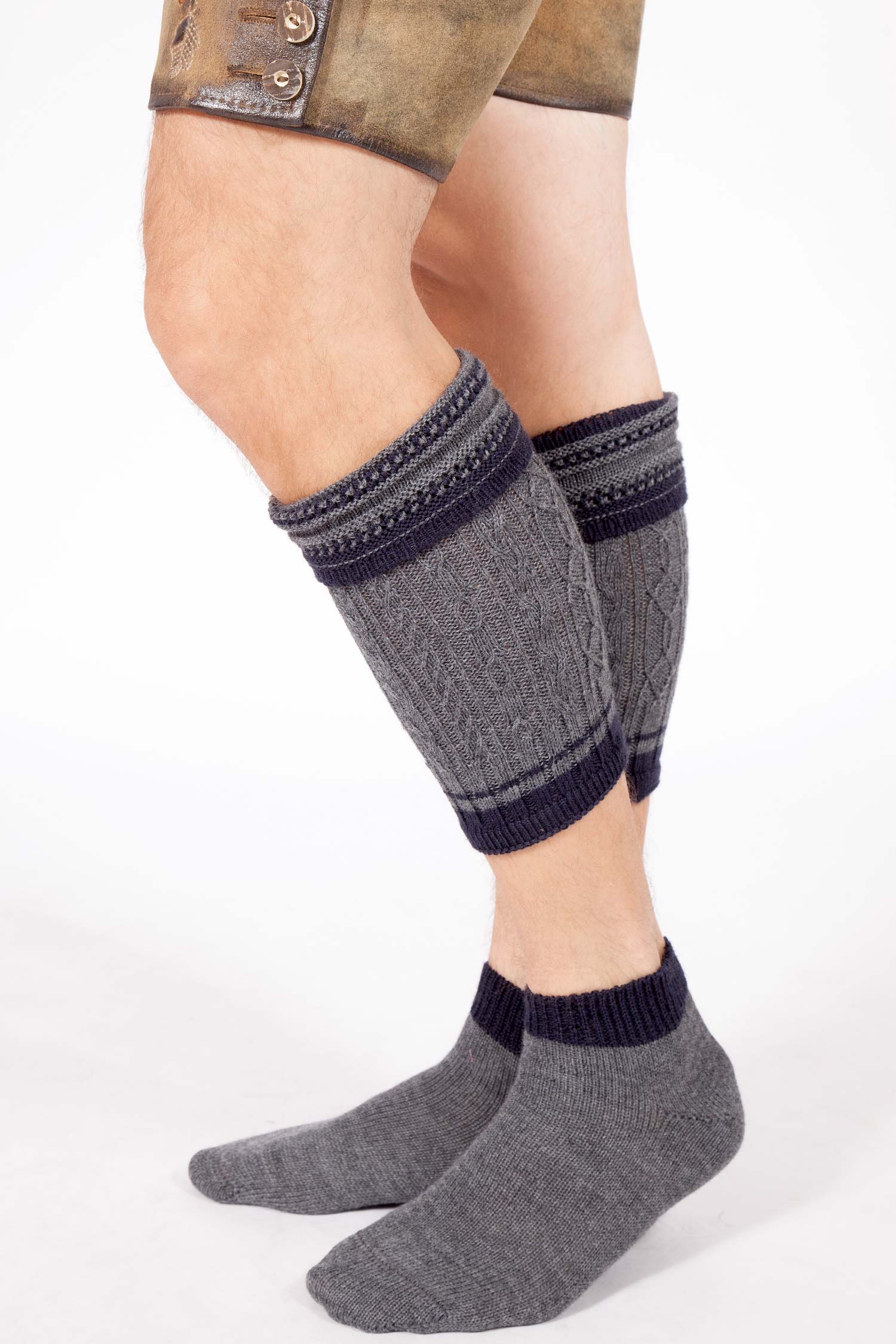 Trachten Strümpfe Loferl in anthrazit & marine 