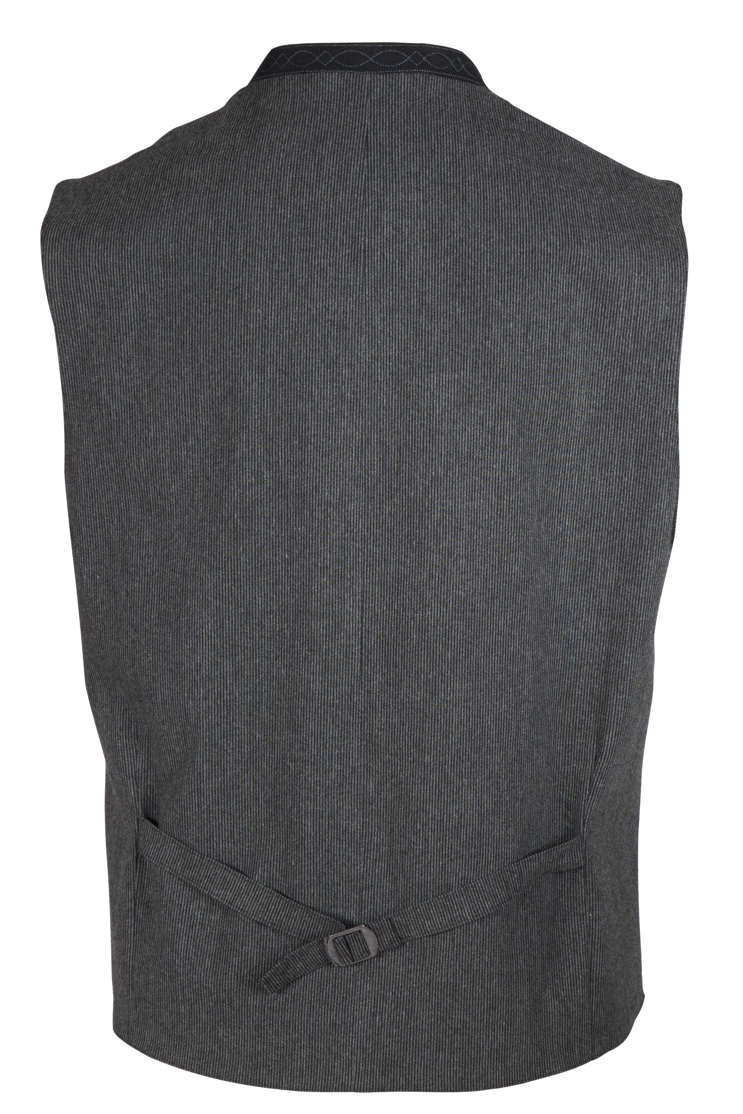 Trachtenweste Mirko in schwarz - Rückansicht