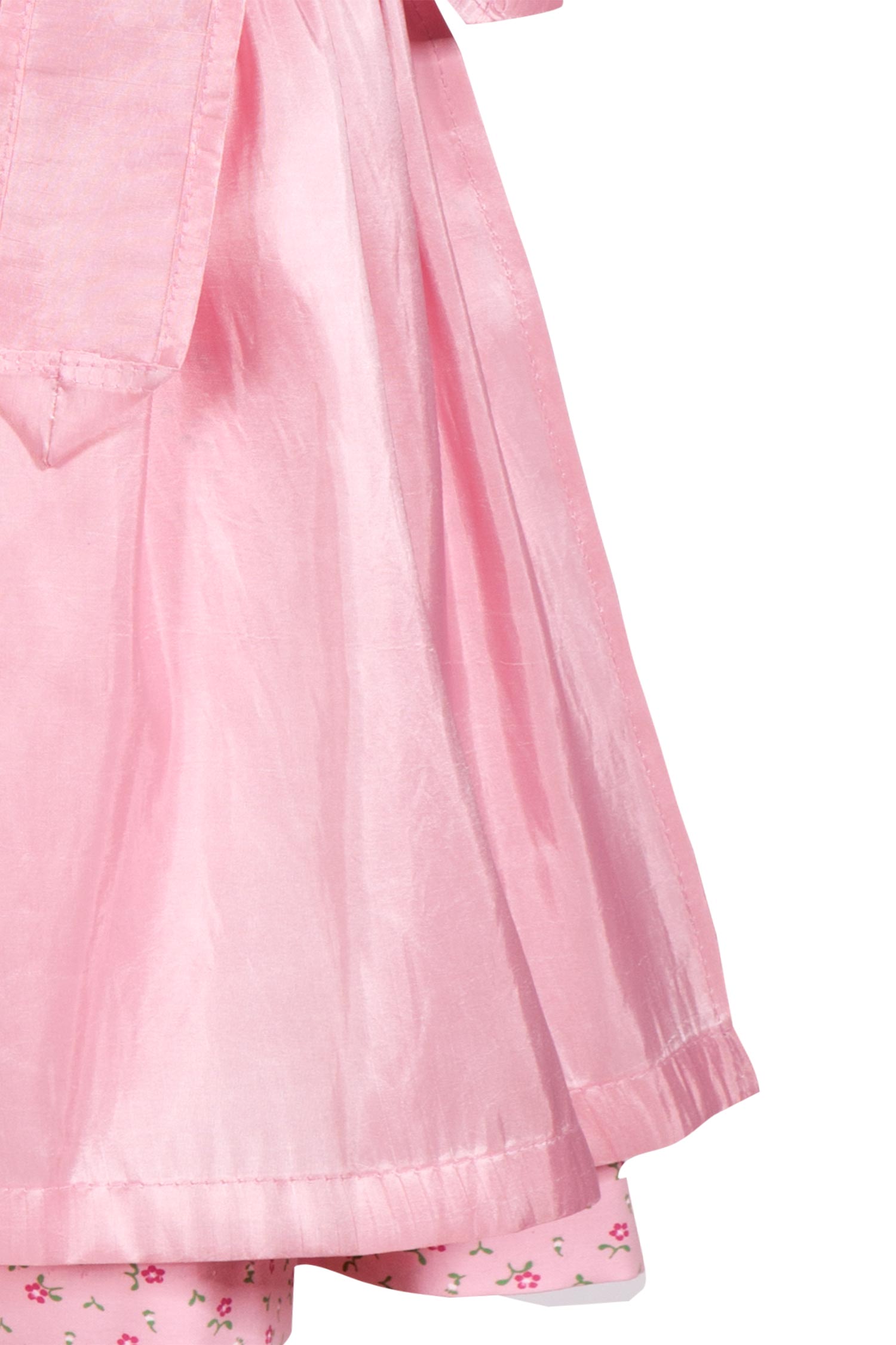 Baby Dirndl Angela in rosa mit Knöpfen Detail