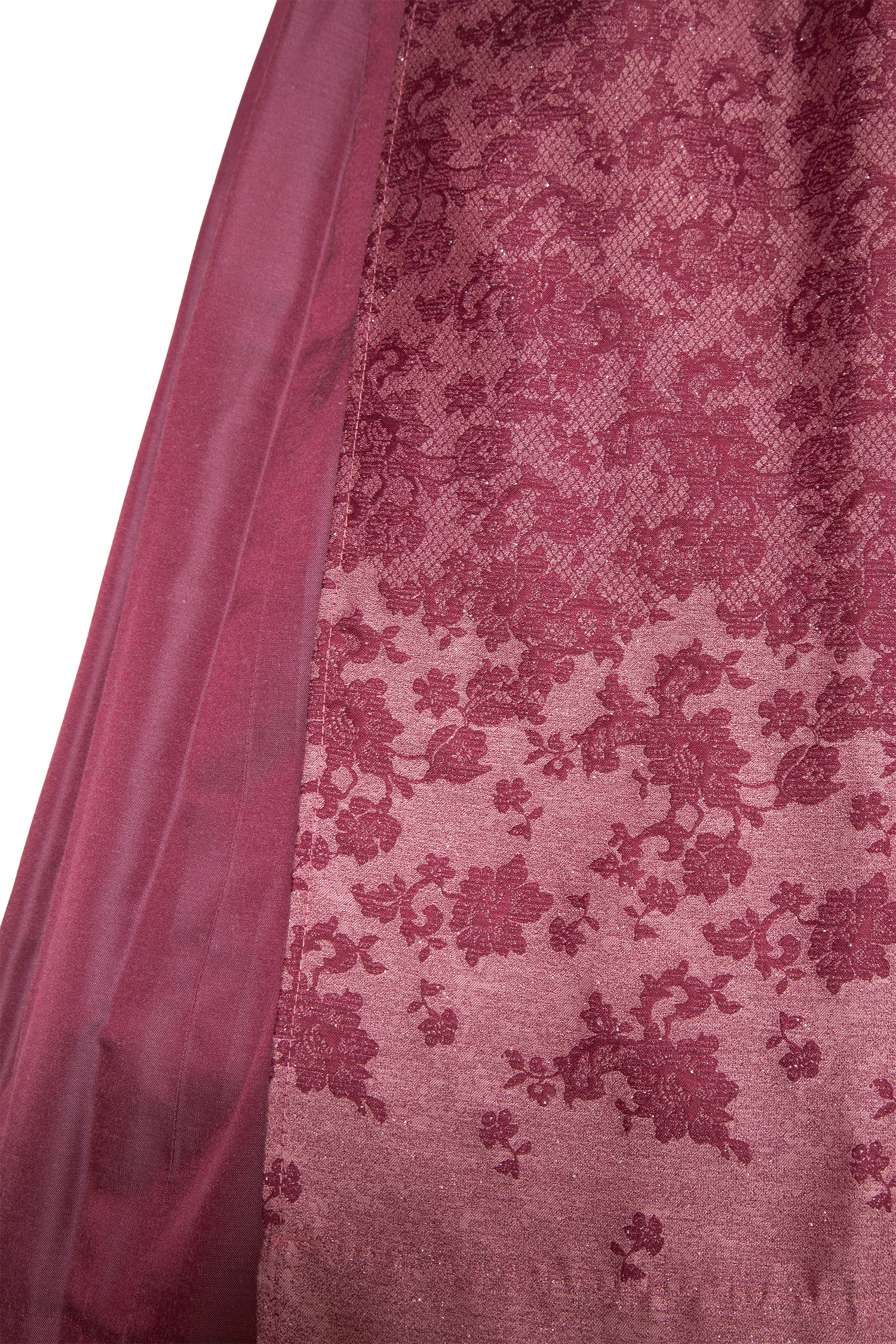 Midi Dirndl Franceska in beere mit Schneewittchenkragen Detail Schürze