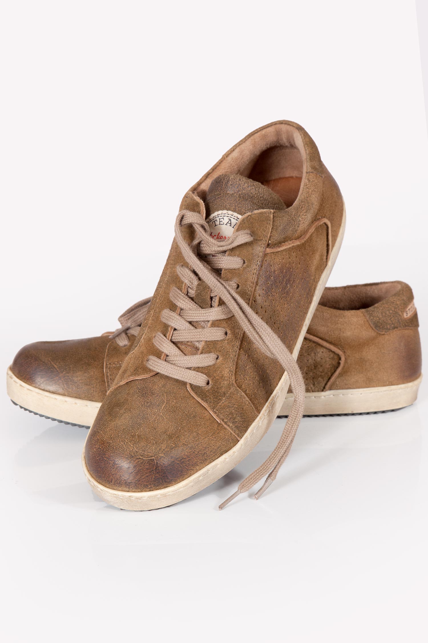 Herren Trachten Sneaker in havanna braun aus Leder Paar