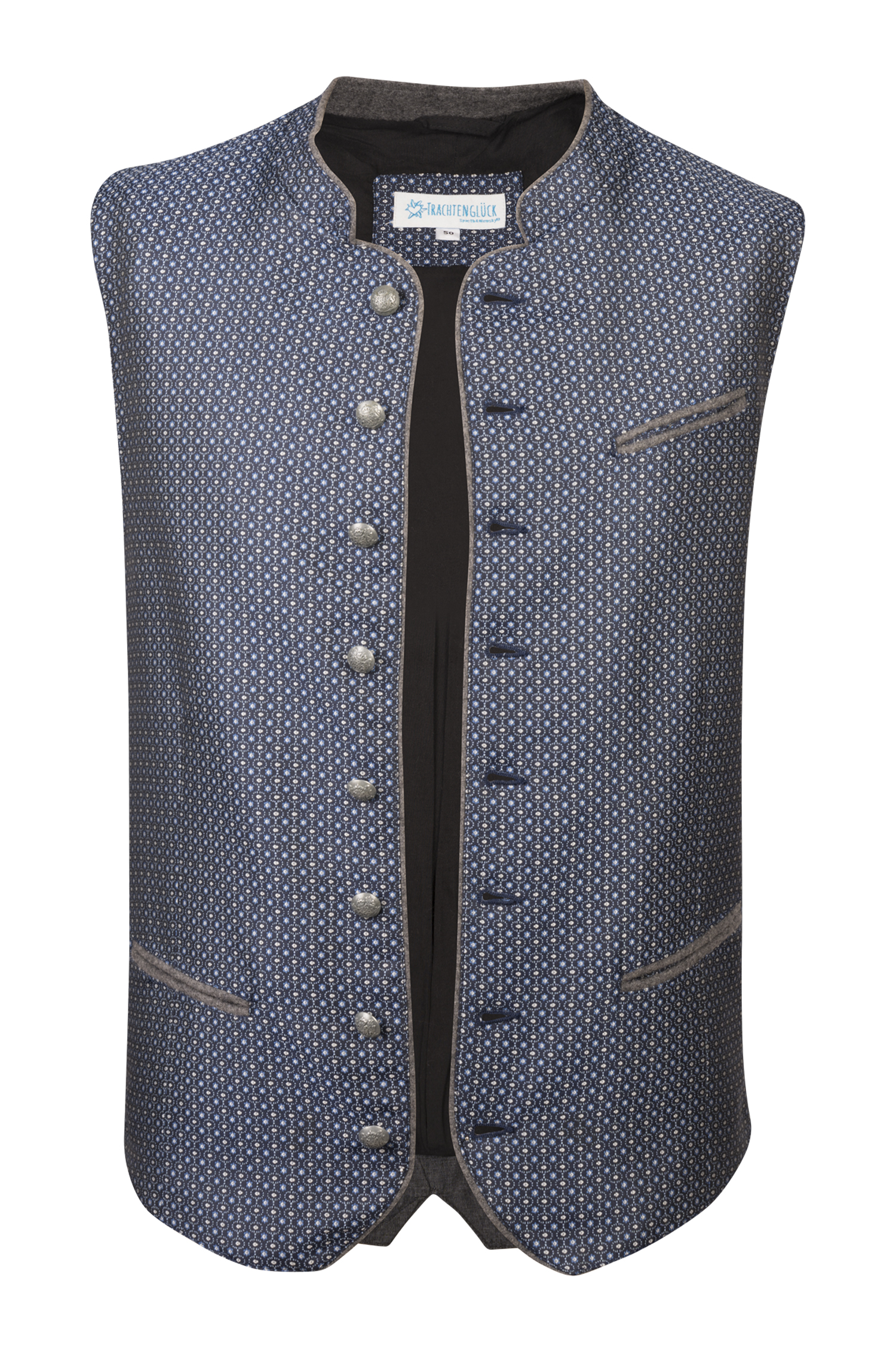 Trachtenweste in Blau