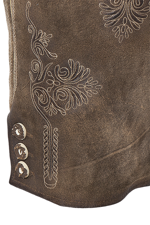 Plattler Ammersee kurze Lederhose antik used bein