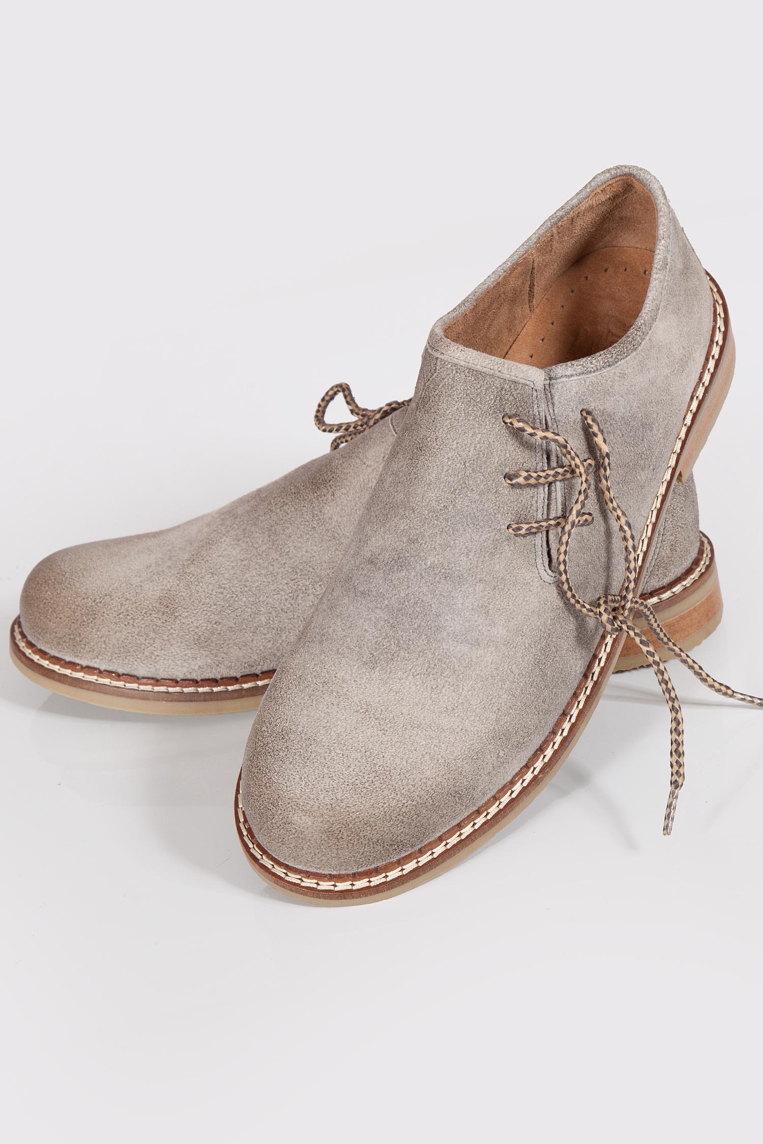 Trachtenschuhe aus Leder in grau als Haferlschuh Paar