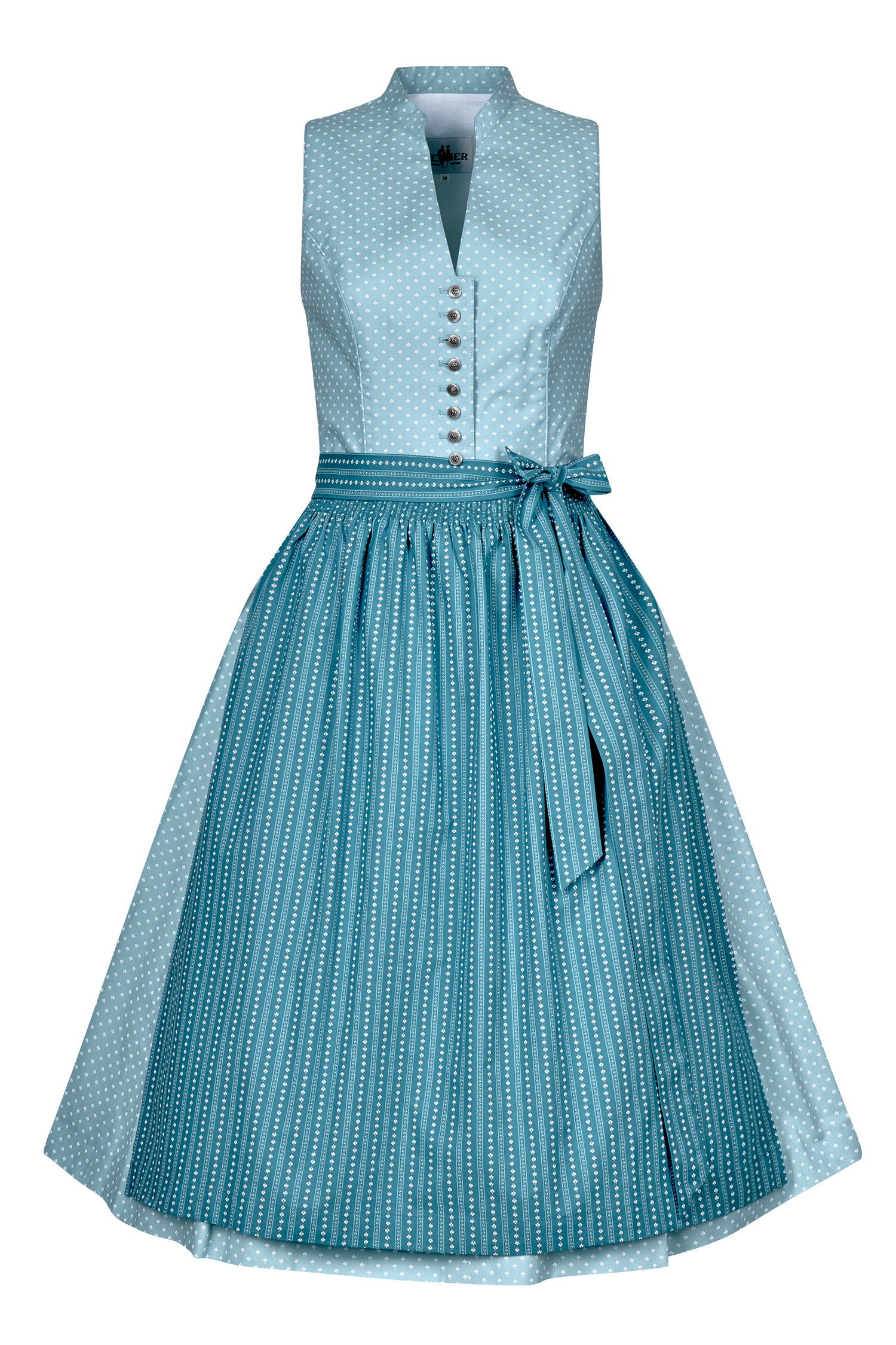Dirndl hellblau midi