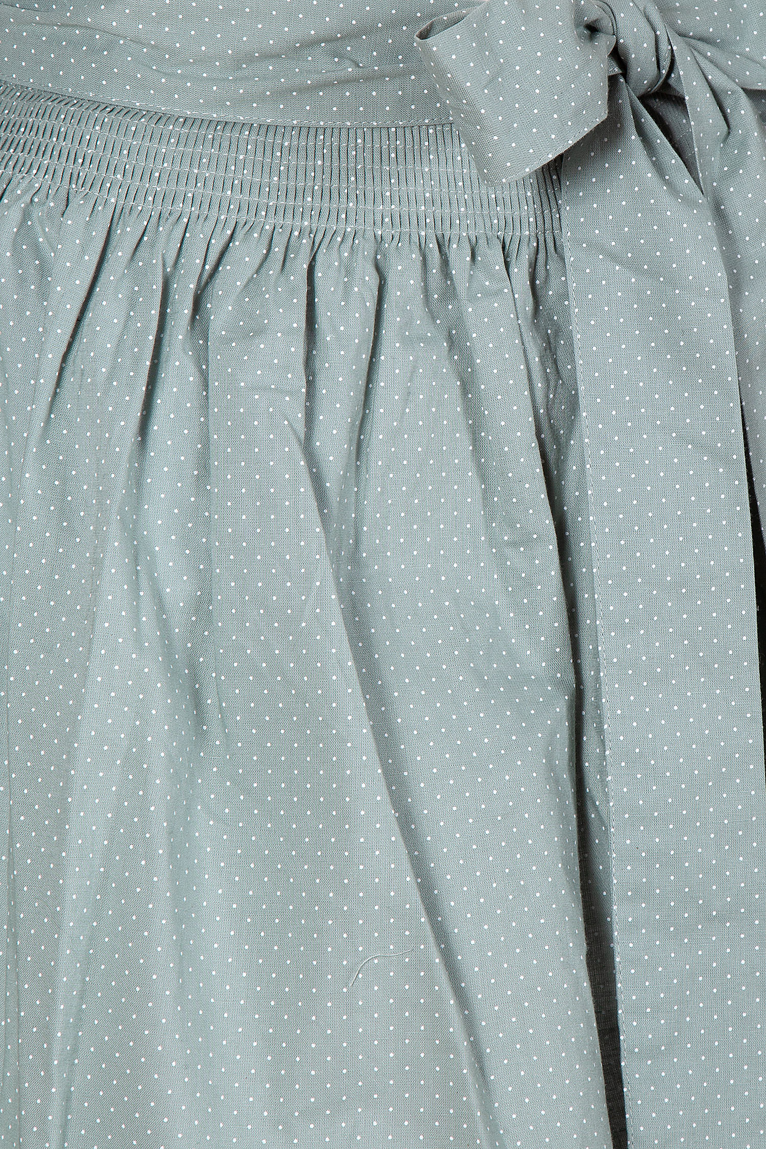 Süße Dirndlschürze in salbei 70 cm - Detail