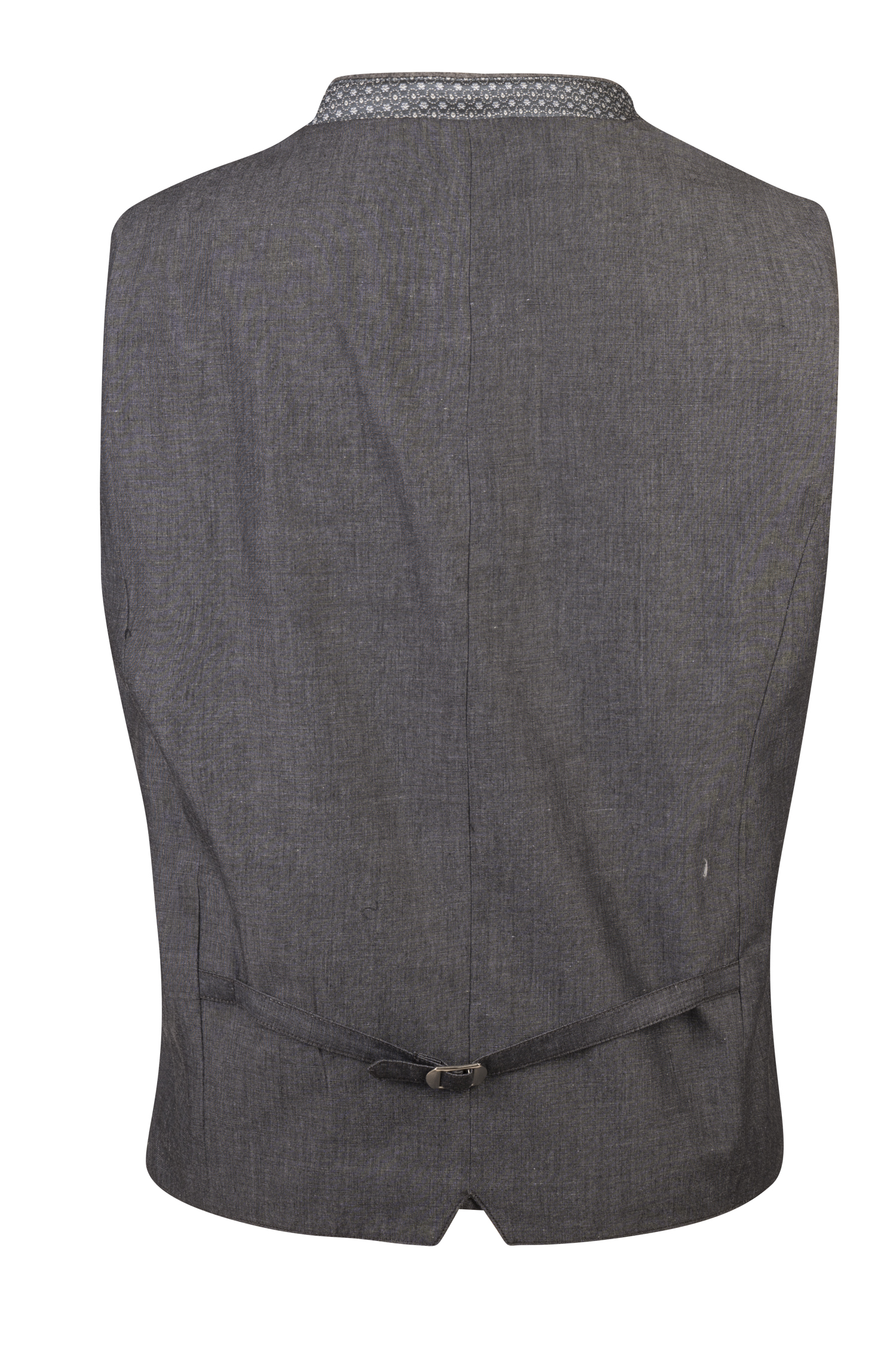 Trachtenweste in Grau Rückansicht