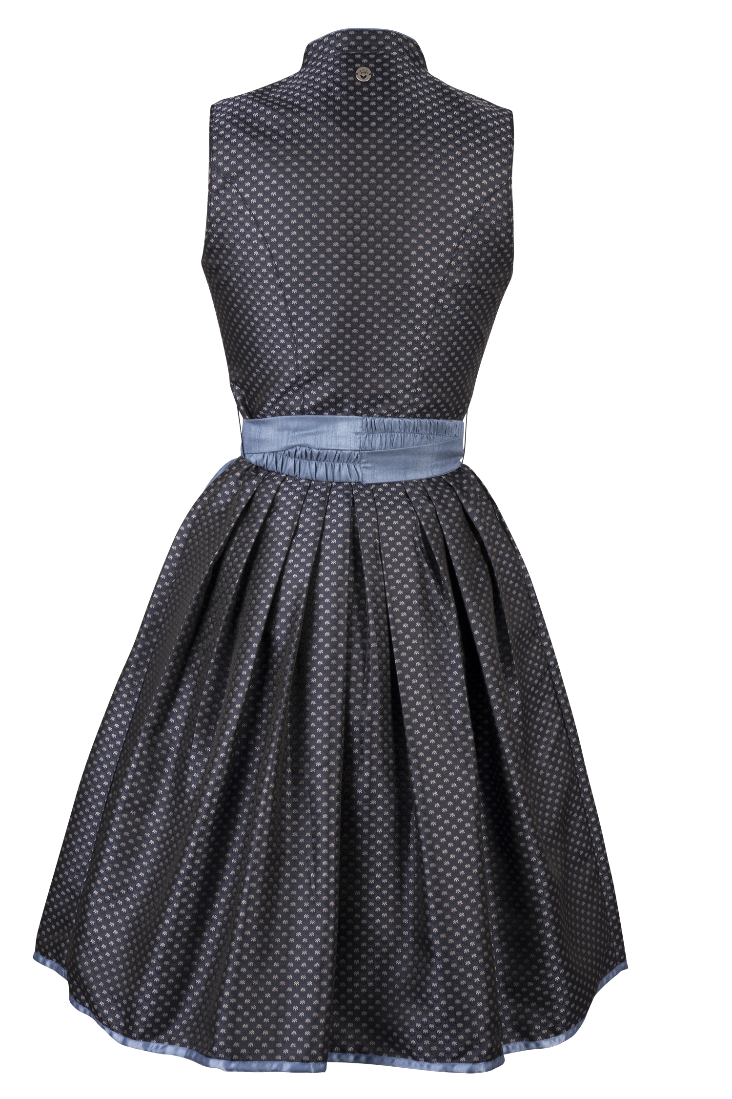Dirndl Dragee in Blau Rückansicht