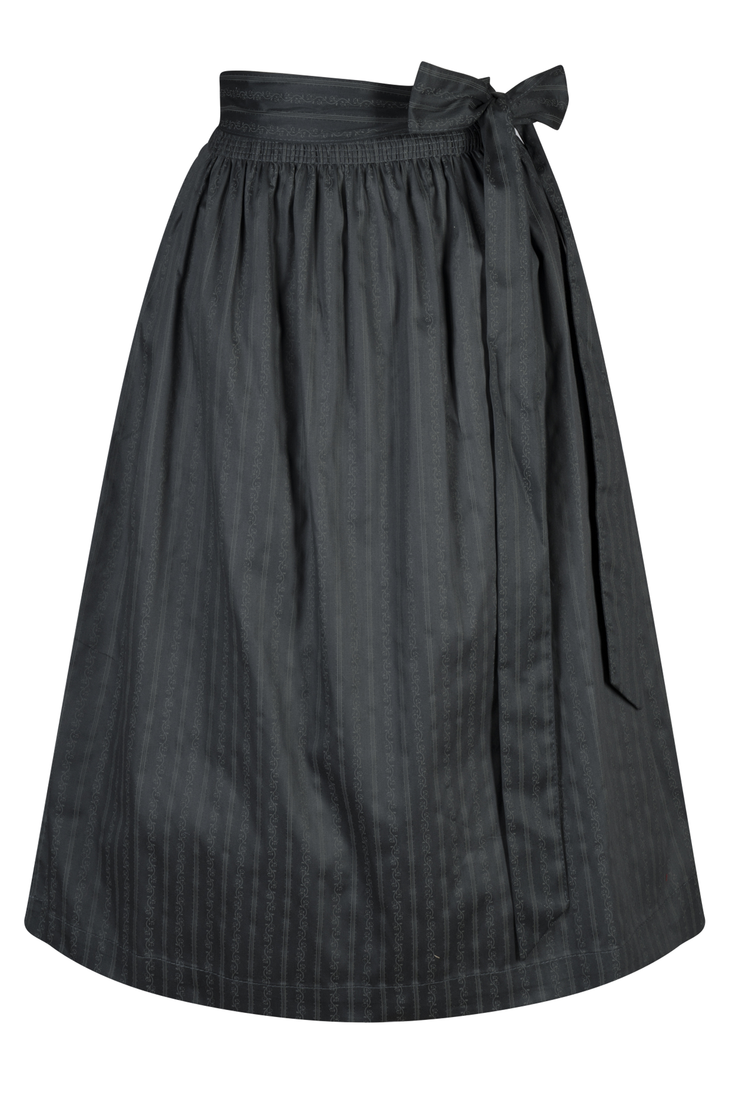 Dirndlschürze in anthrazit 70 cm