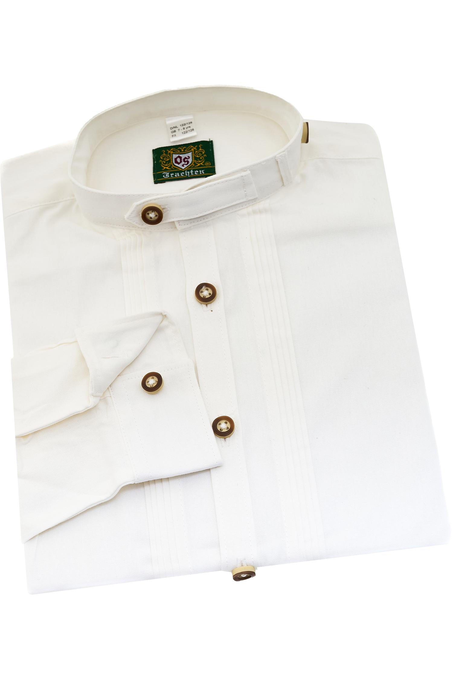 OS Trachten Kinderhemd in Weiß