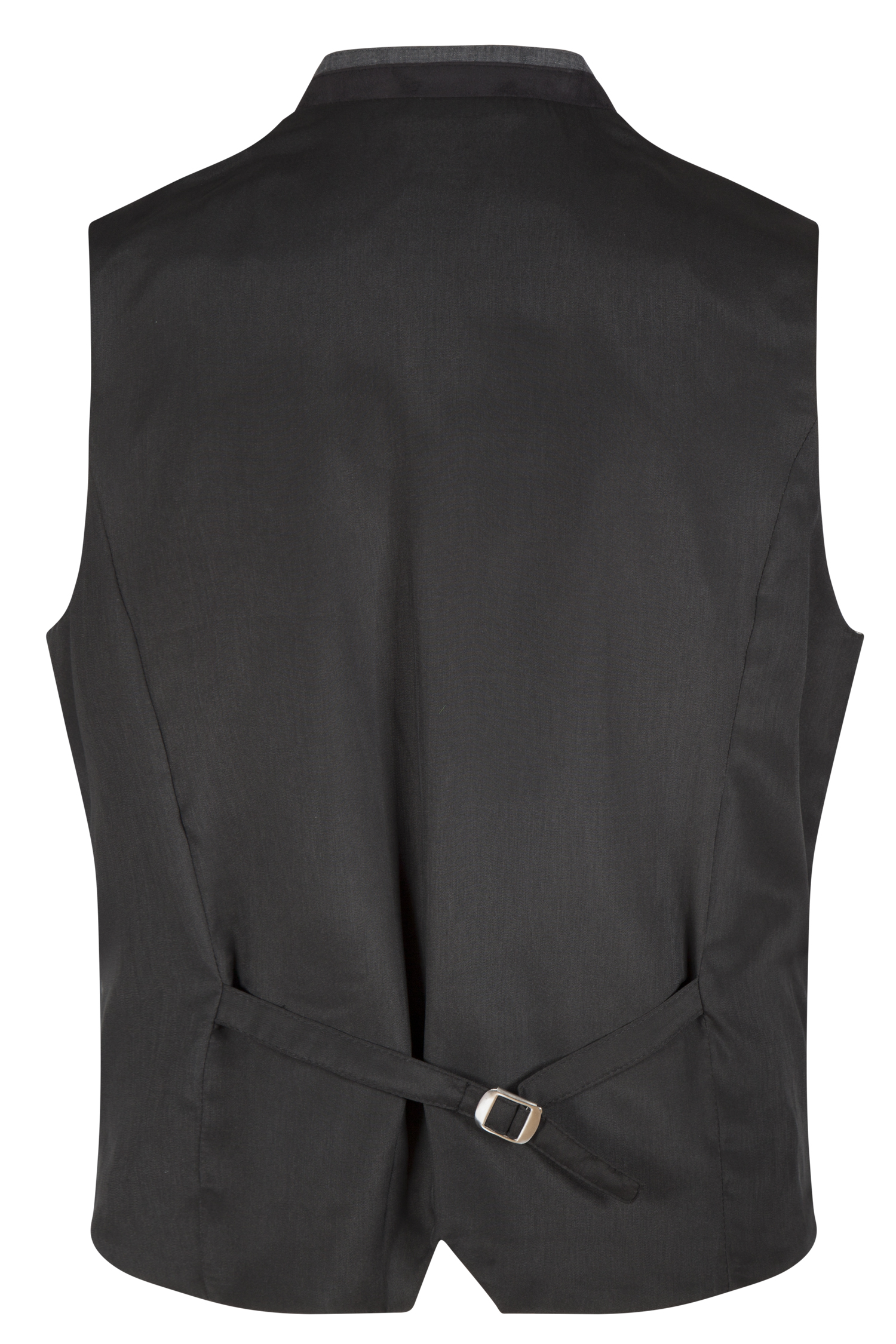 Trachtenweste in schwarz / weiß / anthrazit von Gipfelstürmer - Rückansicht