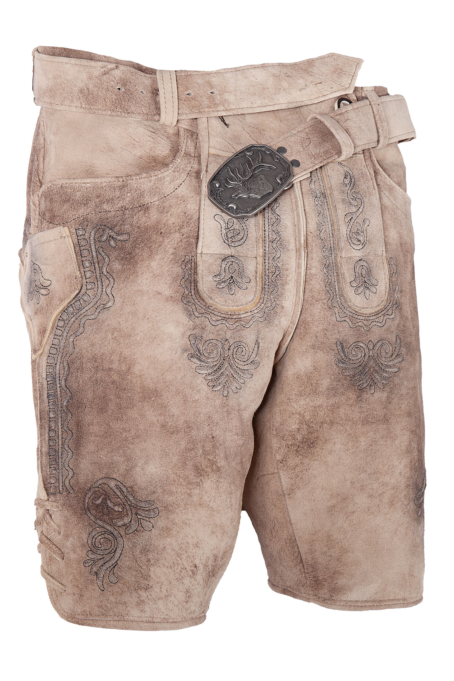 Fesche Lederhose Altmünster mit Gürtel