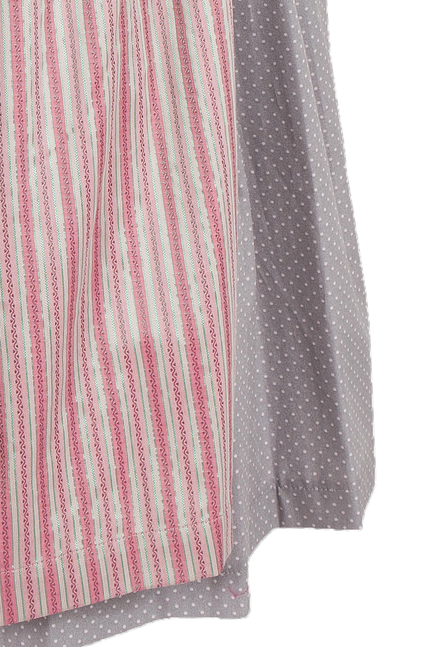  Gamsbock Dirndl mit Stretch in beige und altrosa Schürze