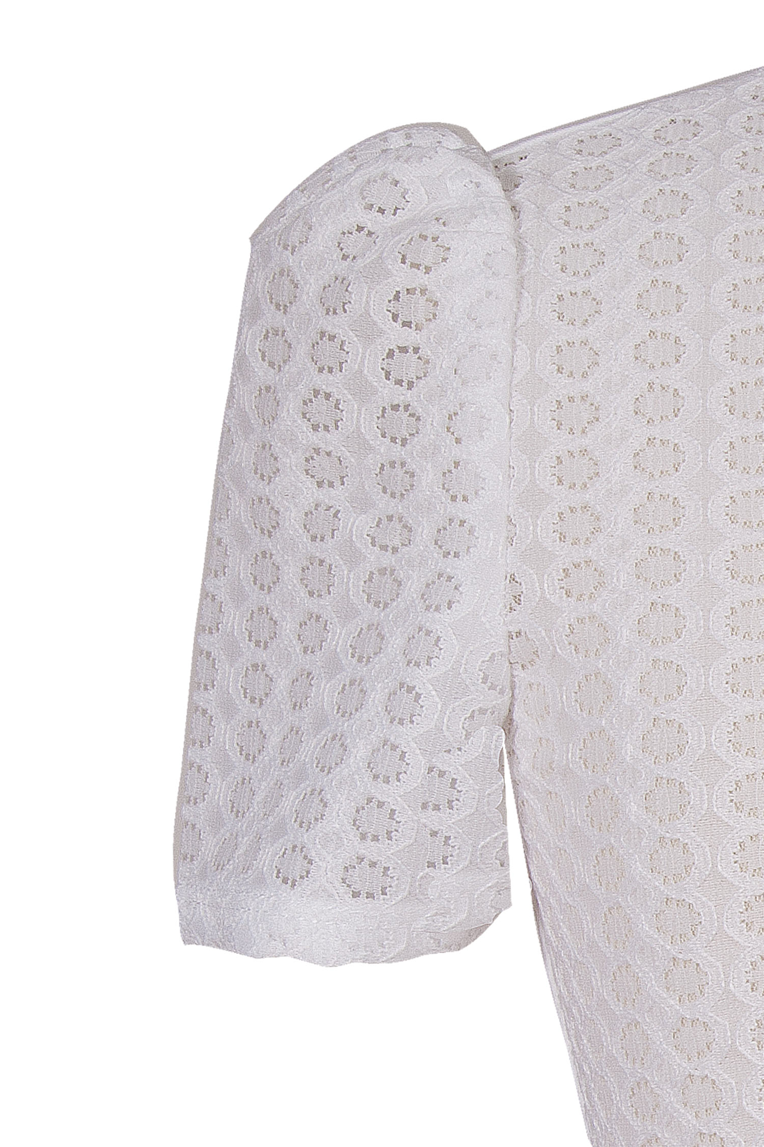 Kinder Dirndlbluse in weiß zum wechseln Arm