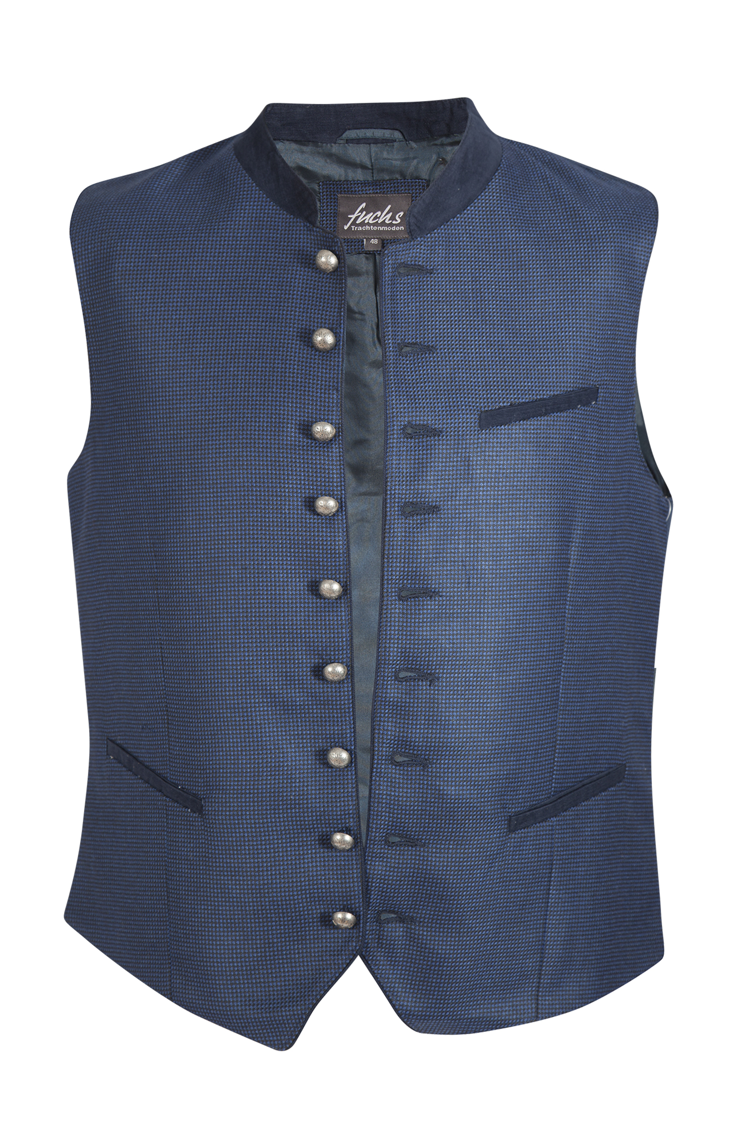 Trachtenweste in dunkelblau