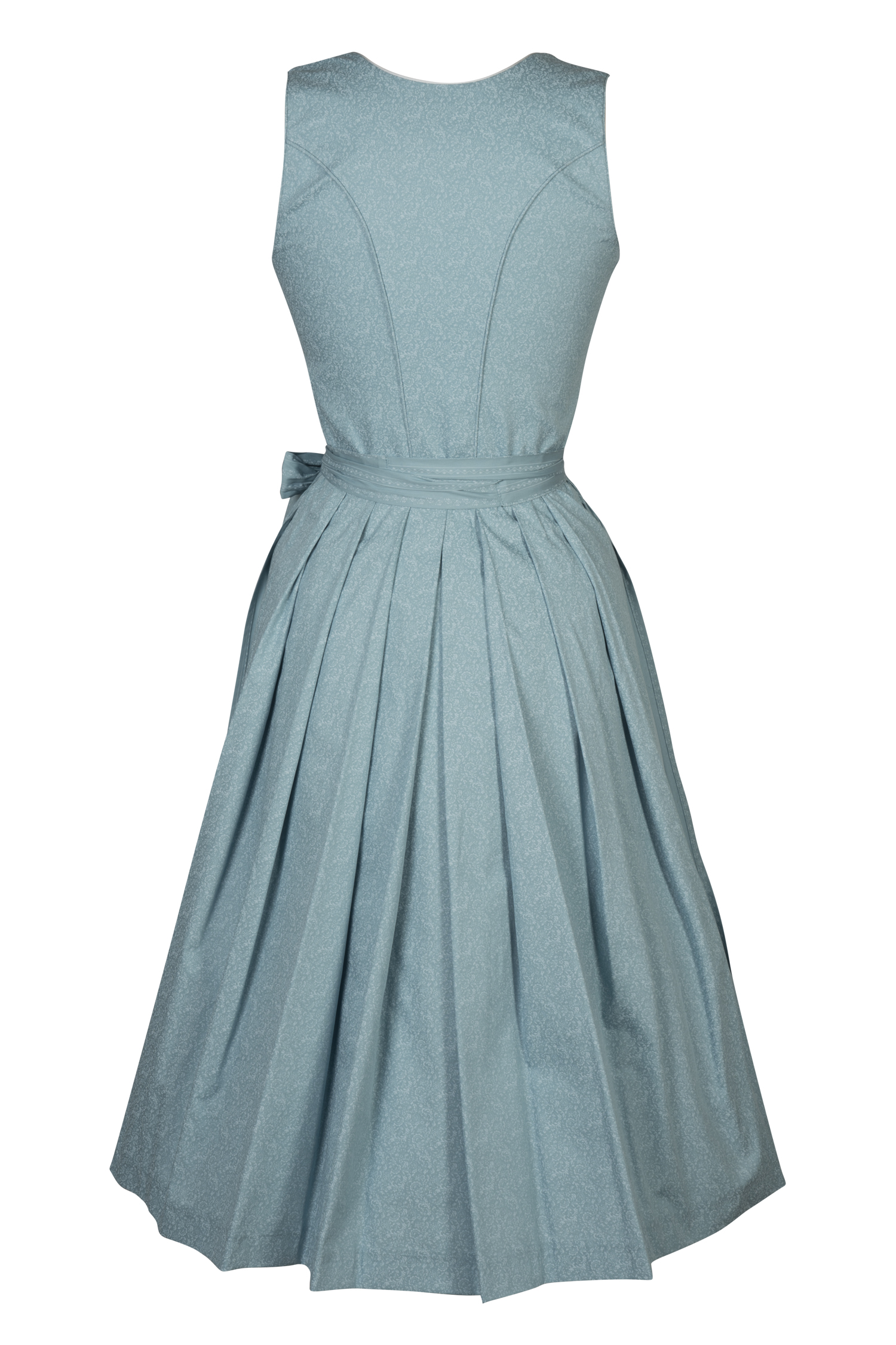 Dirndl Ida in hellem türkisblau - Rückansicht