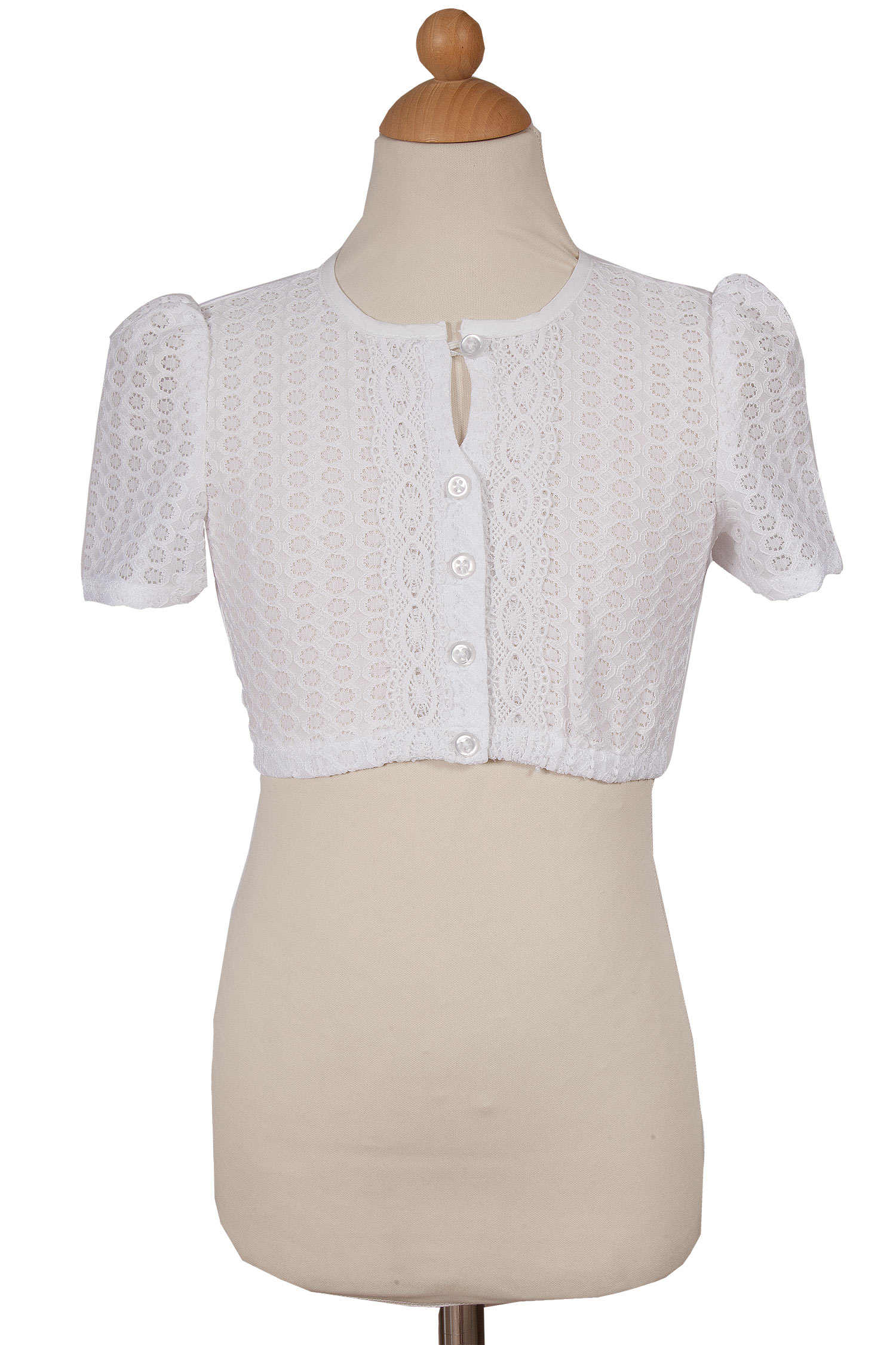 Kinder Dirndlbluse in weiß zum wechseln 