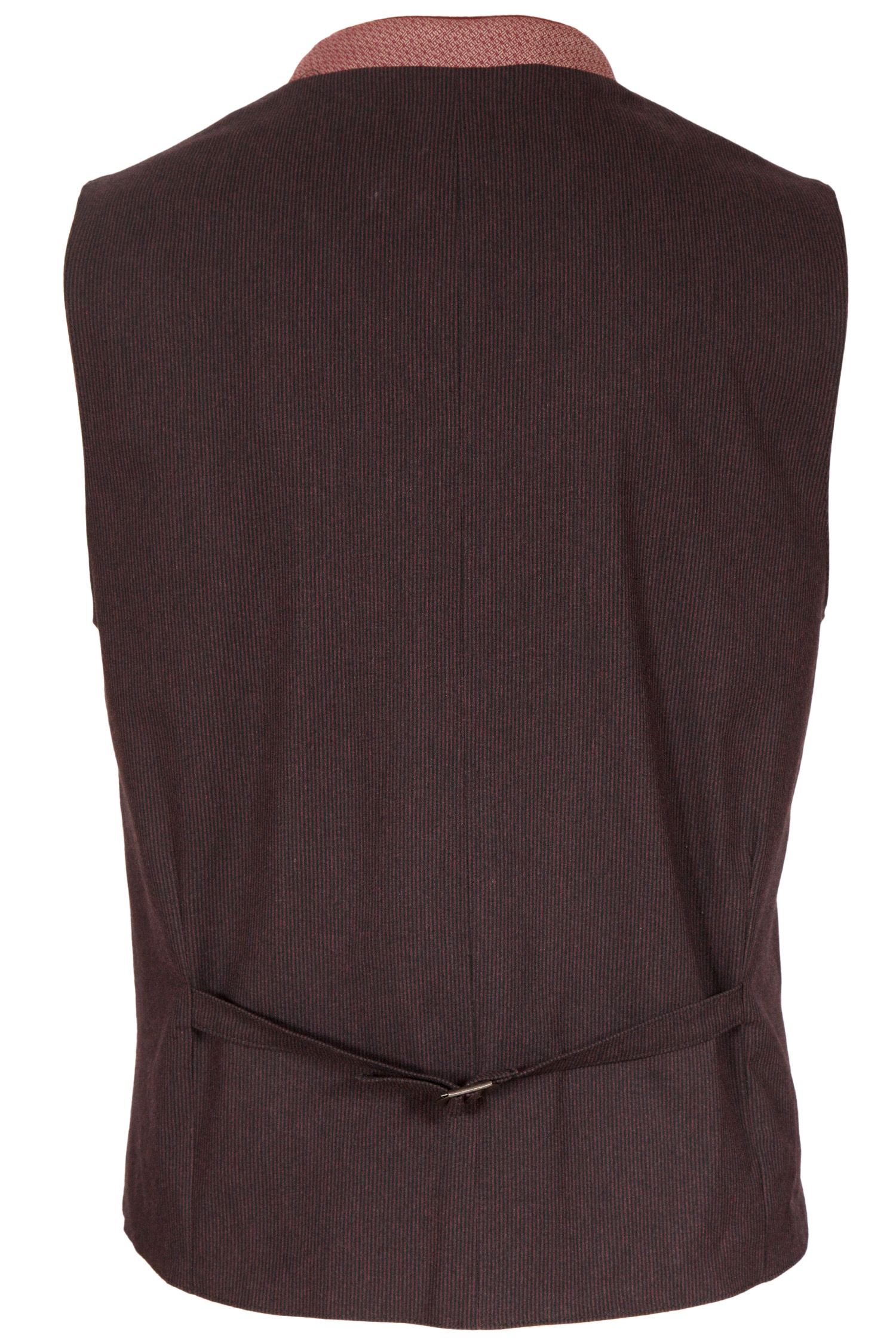 Herren Trachtenweste Thomas in bordeaux hinten