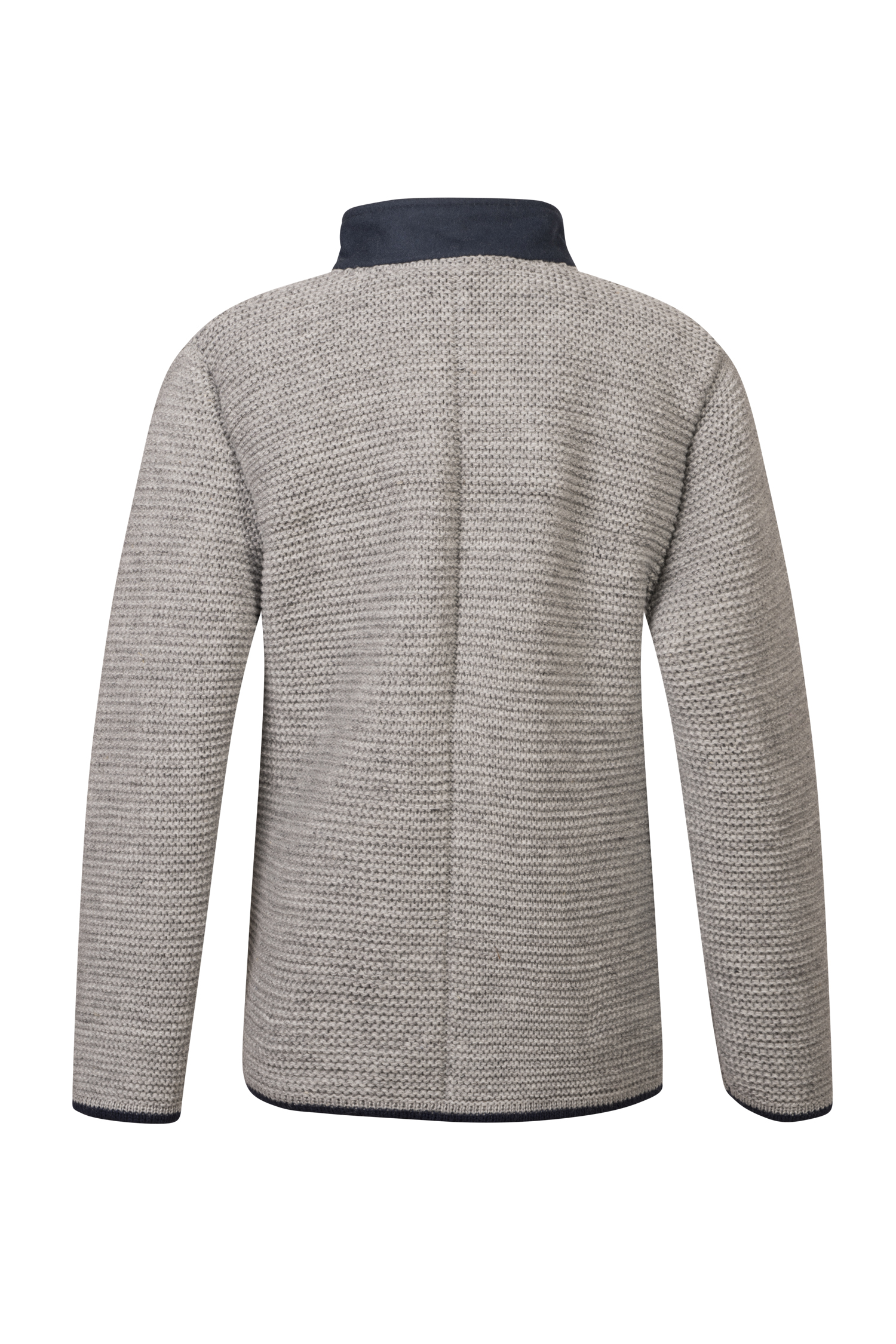 Kinder Trachten Strickjacke in Grau Rückansicht