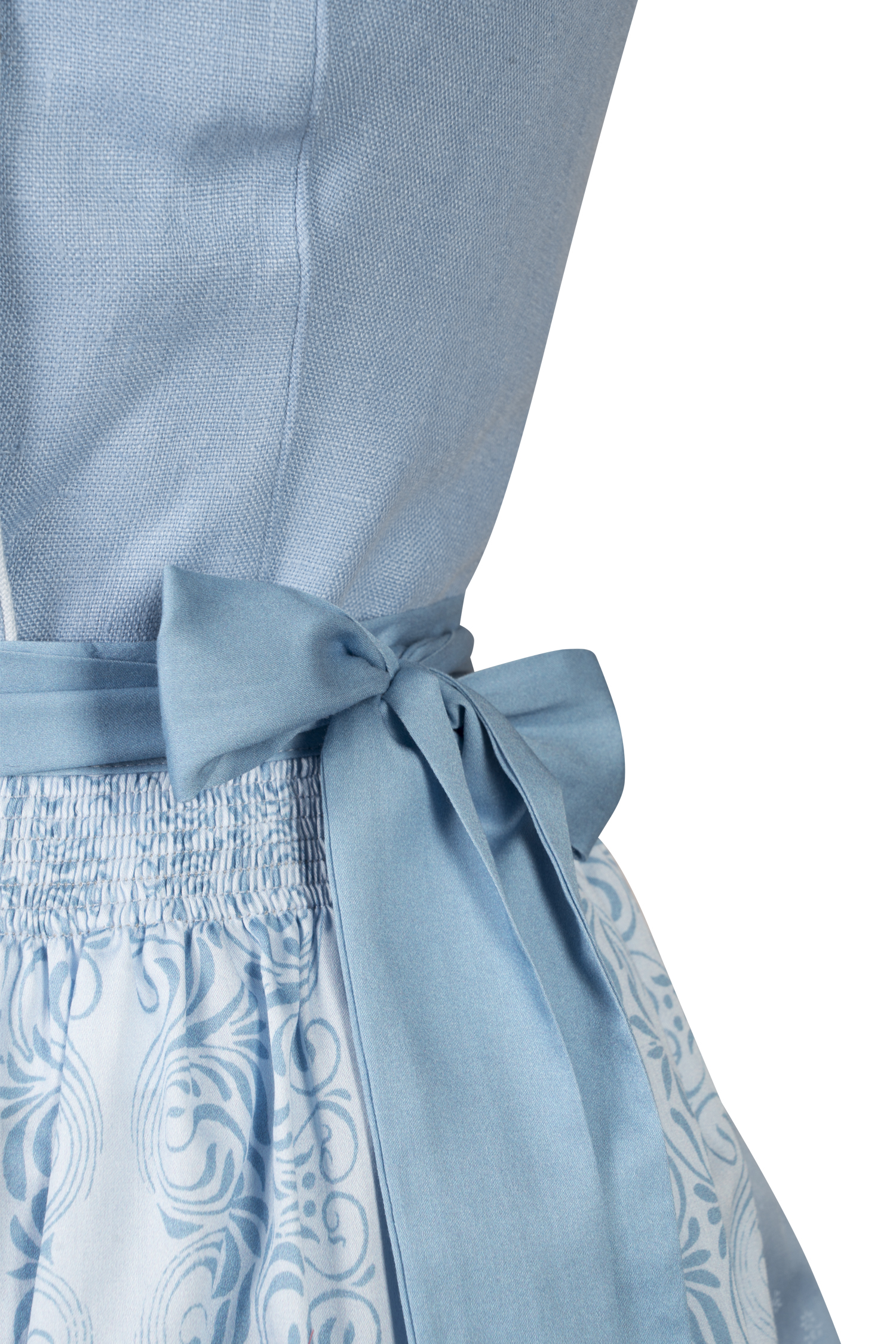 Landgraf Dirndl Dana in Blau Detail Mieder