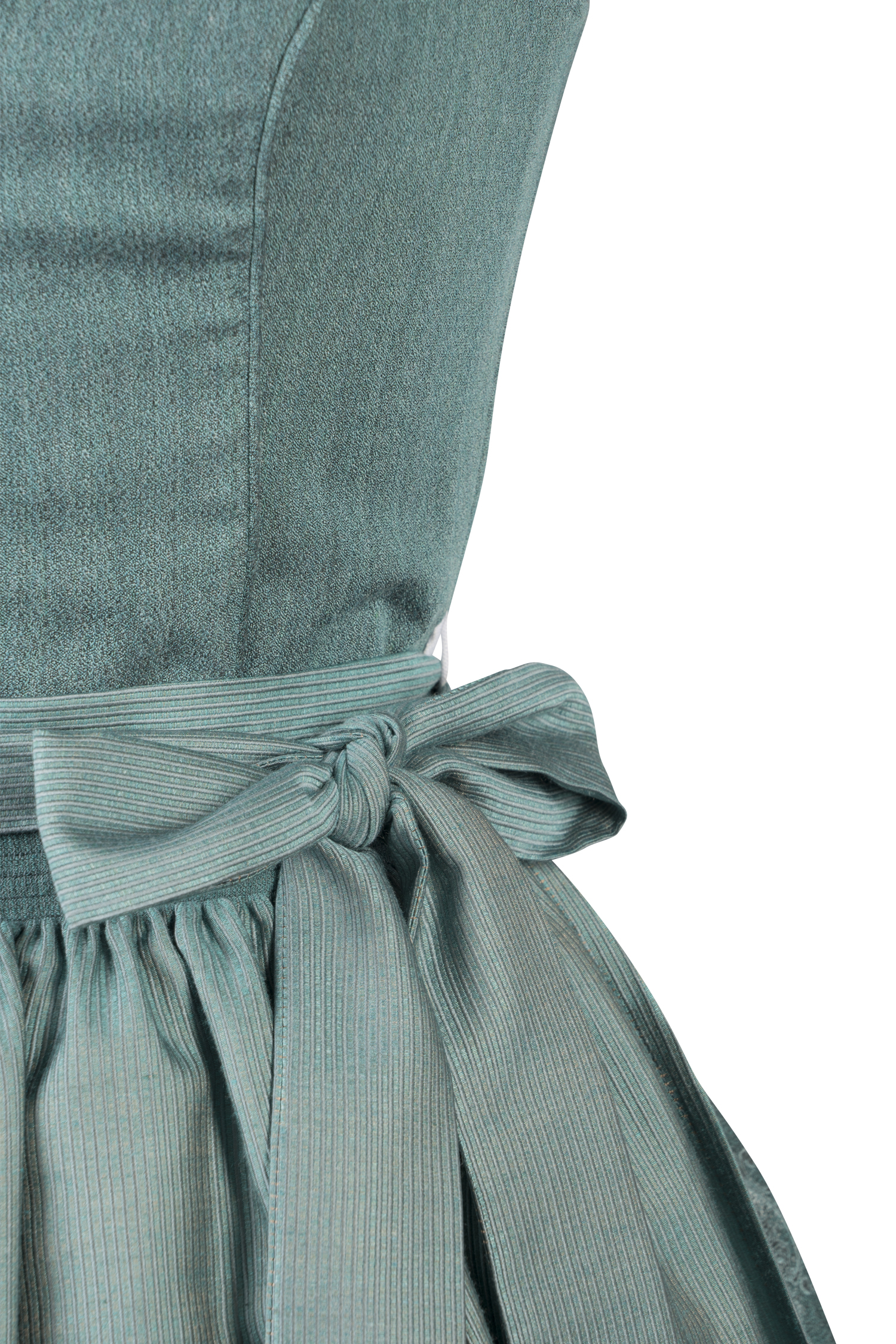 Dirndl Kaja in Petrolfarben Detail Mieder
