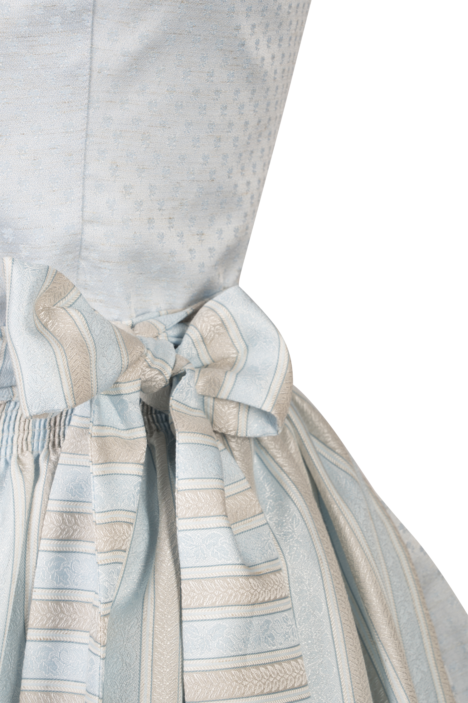 Dirndl von Hammerschmid in Hellblau Detail Mieder