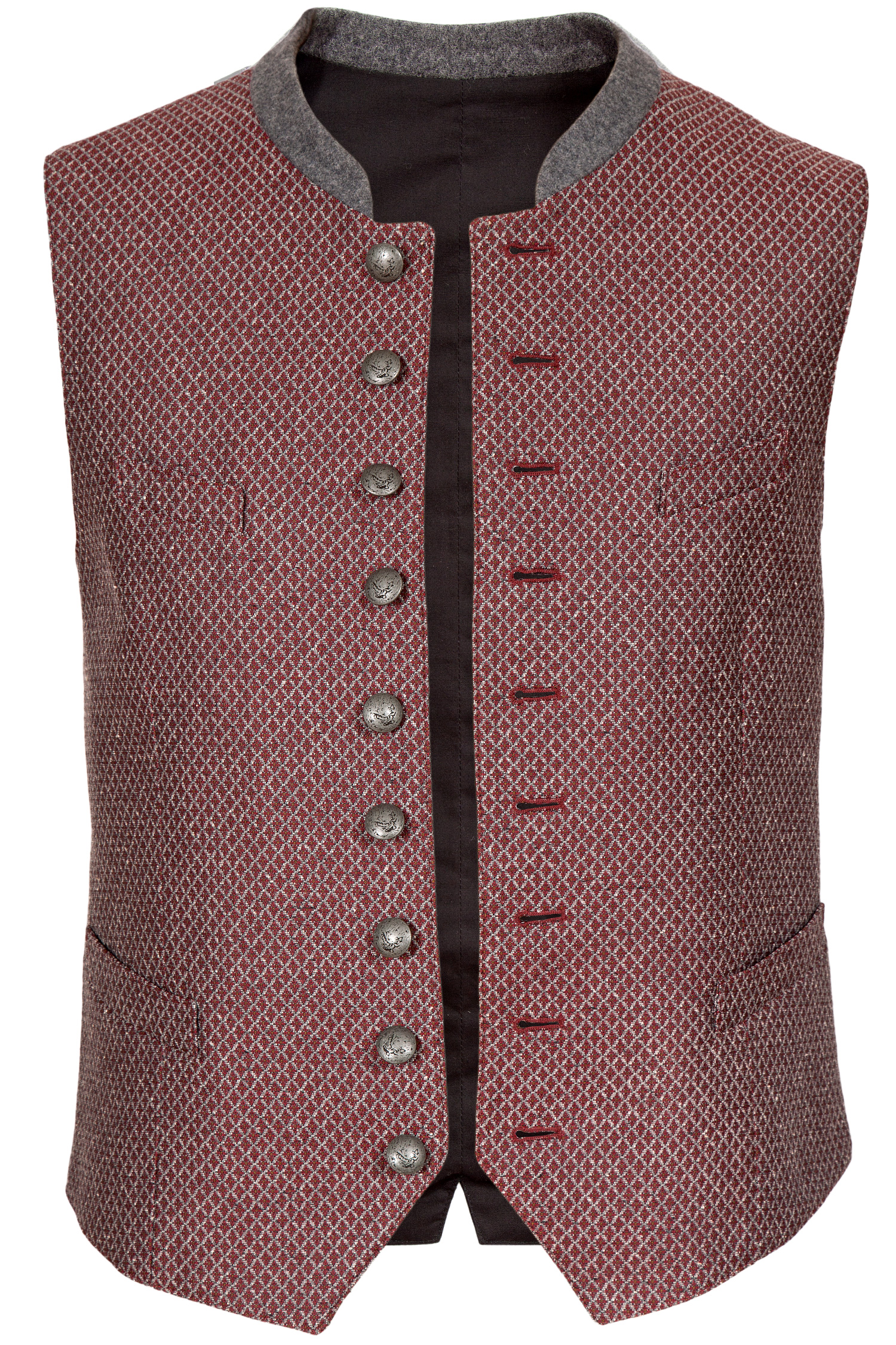 Herren Trachten Weste Ansbach in bordeaux