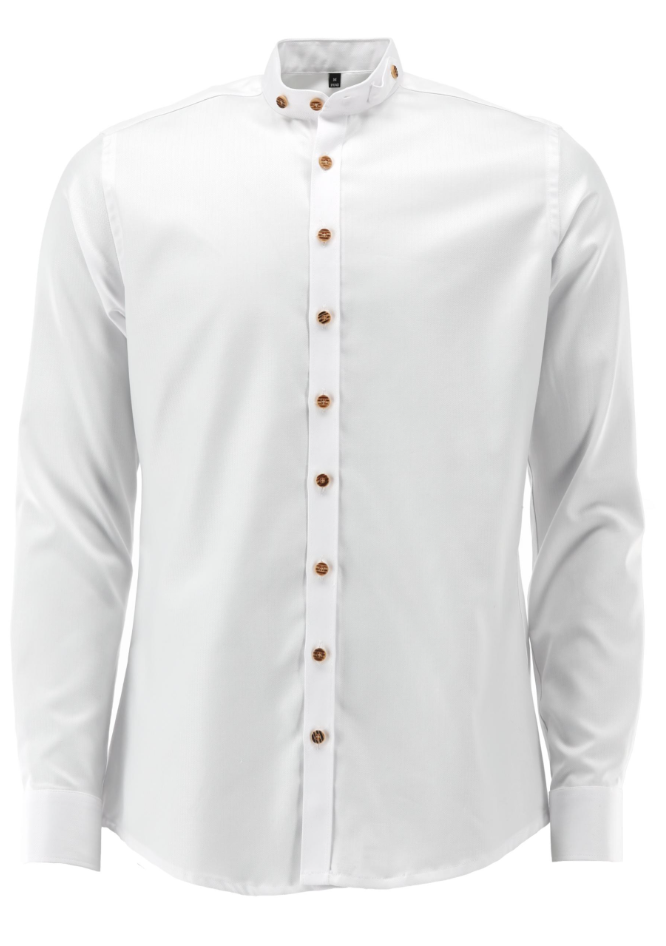 Trachtenhemd Gipfelstürmer in weiß