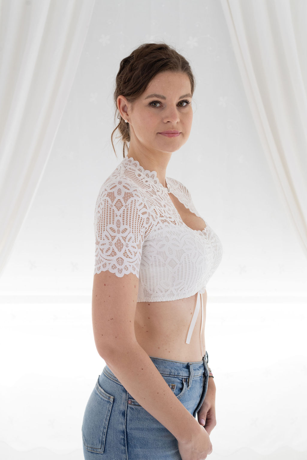 weiße Dirndlbluse my Choice