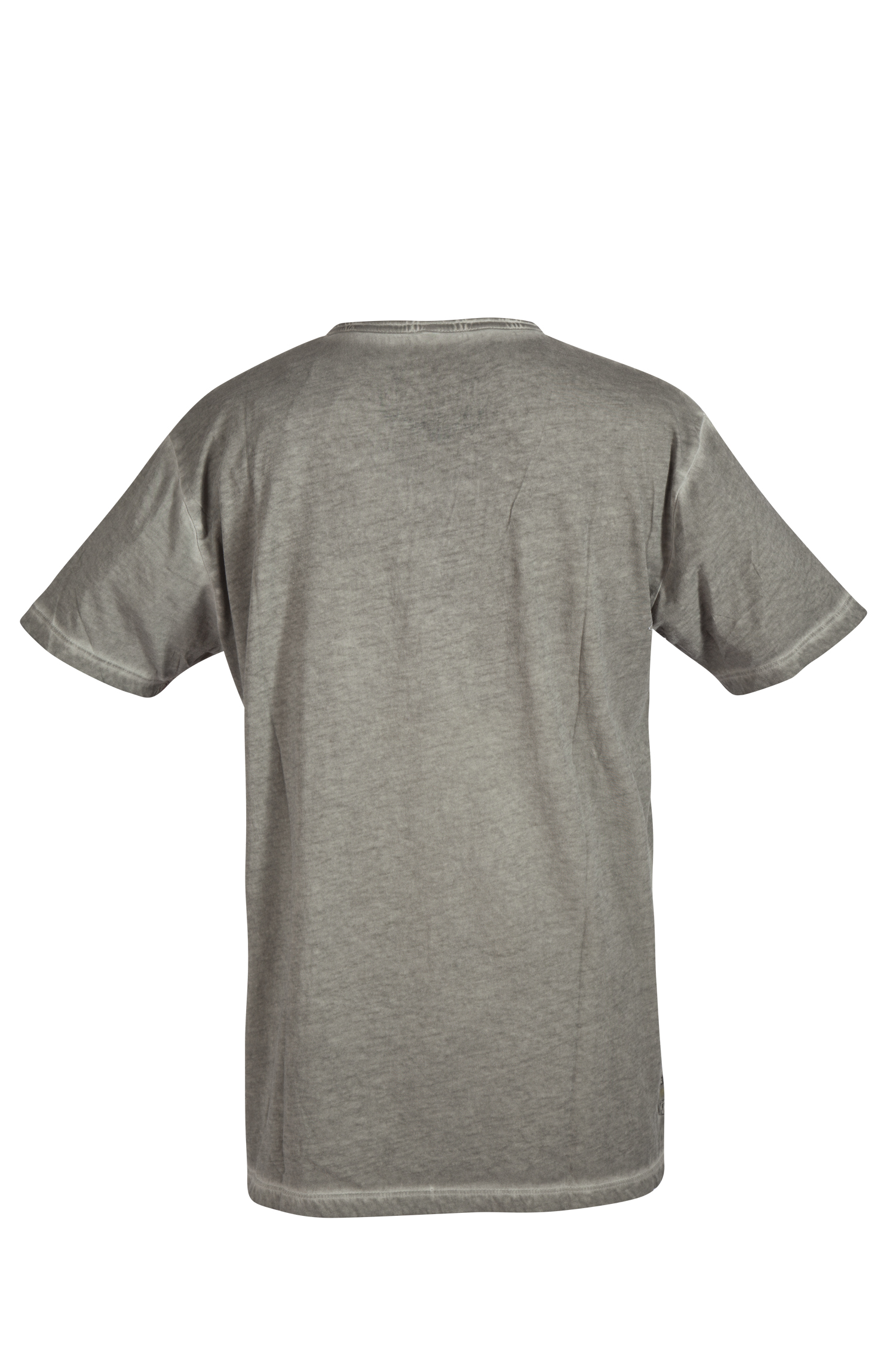 Herren Trachten T-Shirt Berghero in steingrau - Rückansicht
