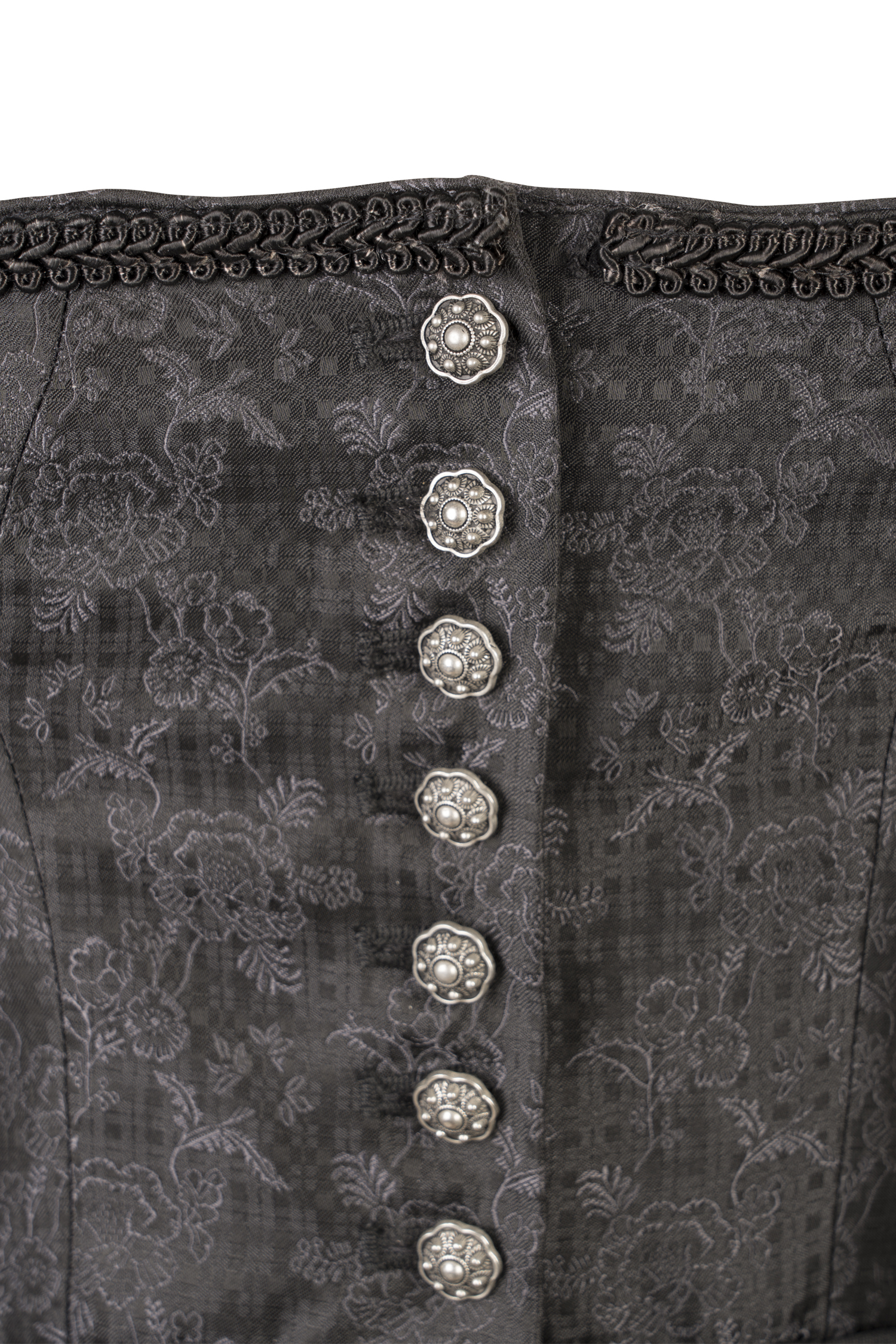 schwarzes Dirndl von Sockerpoint Detail Mieder