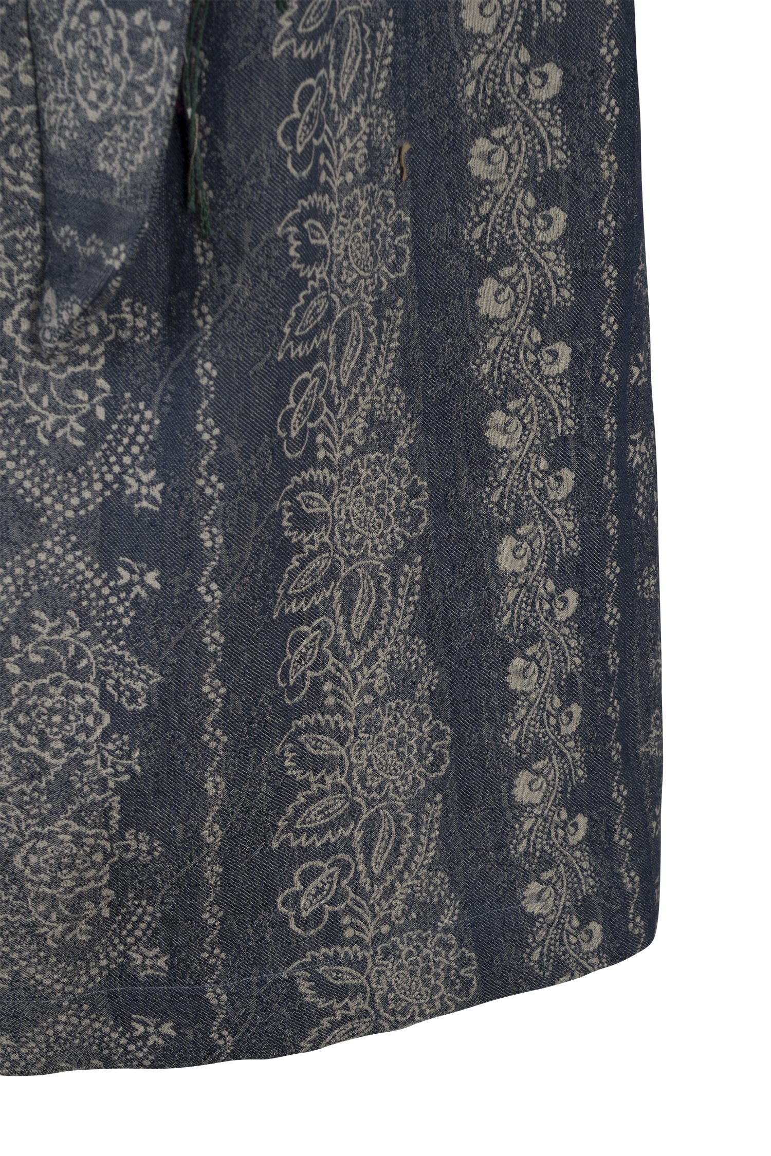 Dirndlschürze dunkelblau 70 cm - Detail