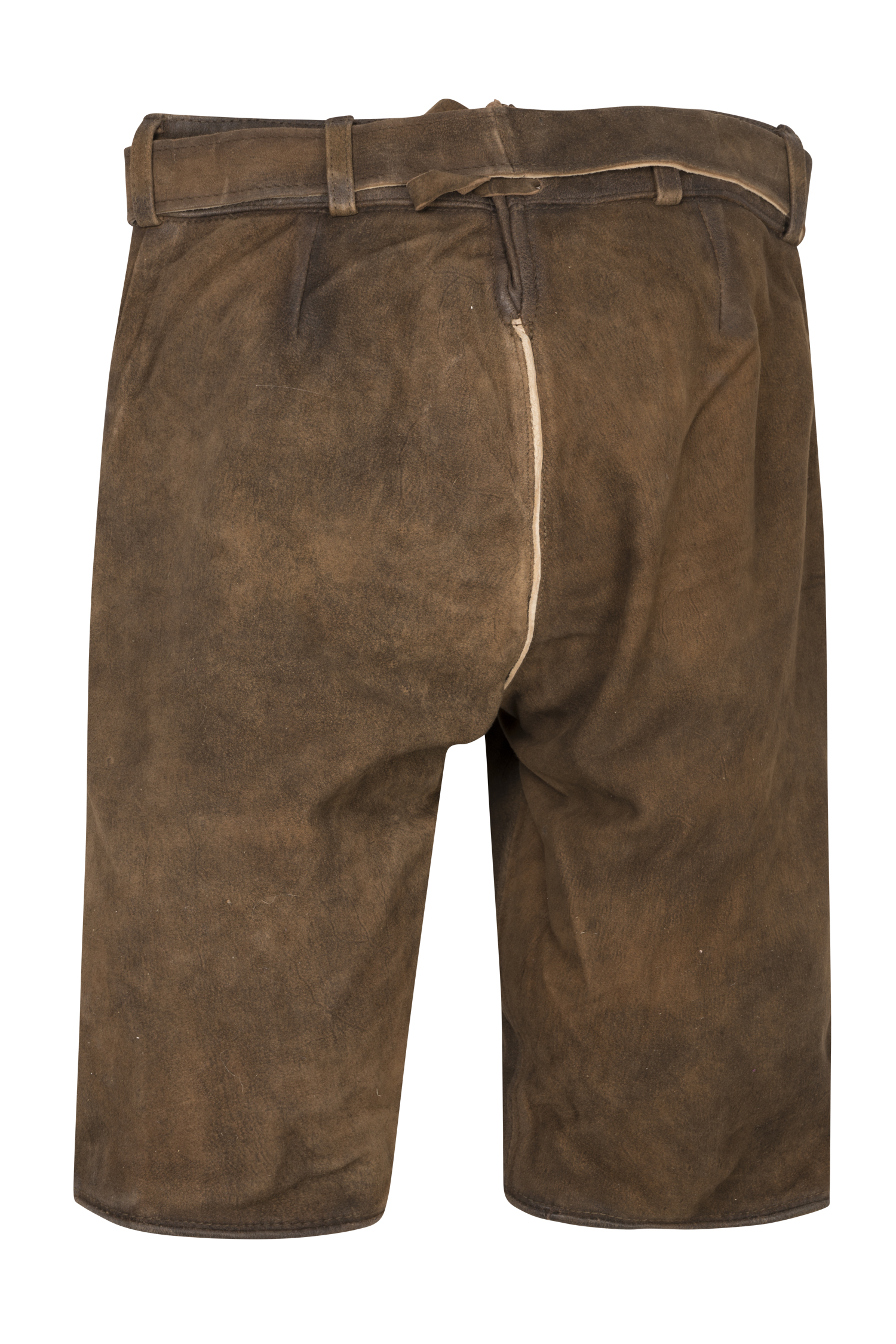 Lederhose Olivia in Braun Rückansicht