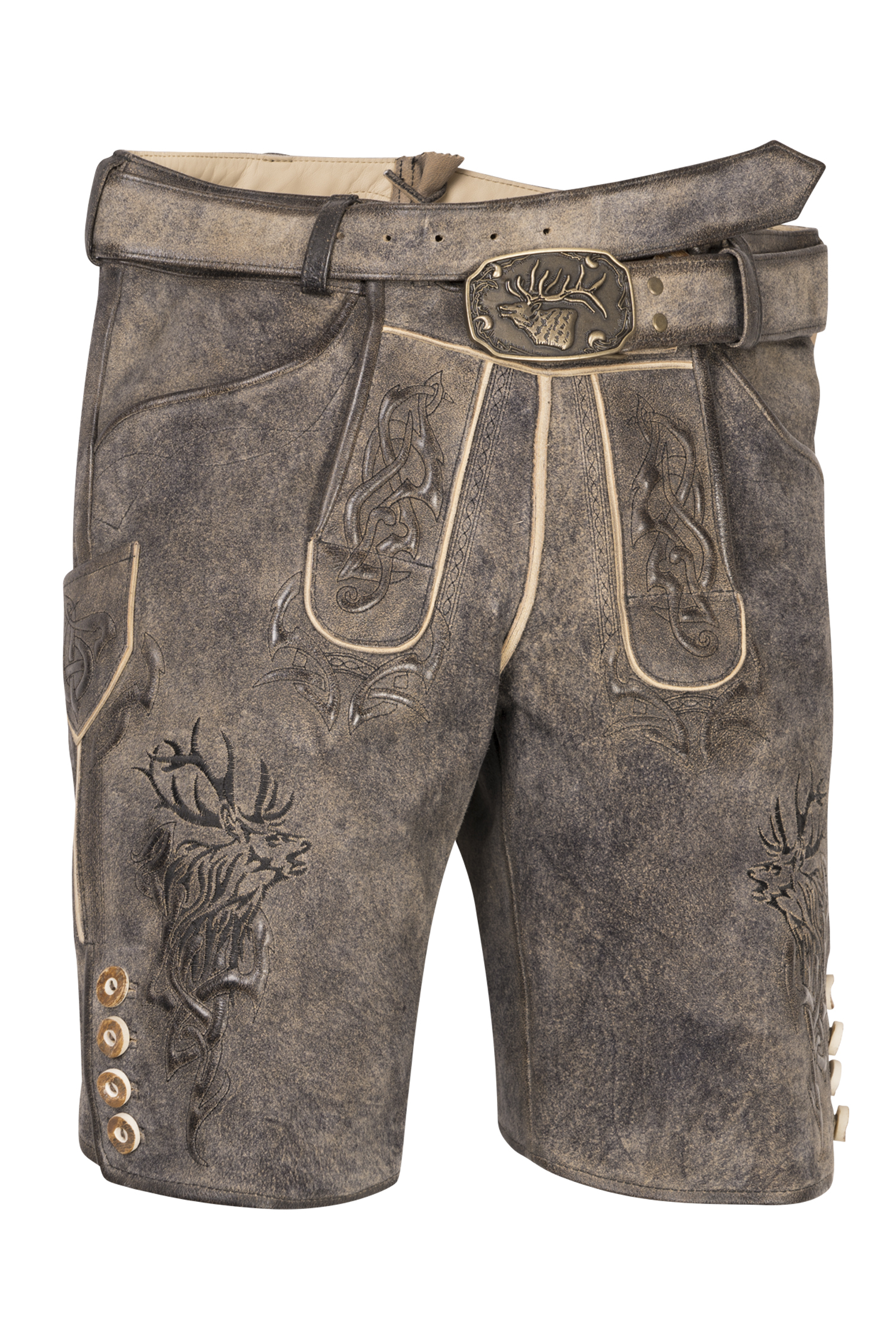 Lederhose von Spieth und Wensky in Schwarz