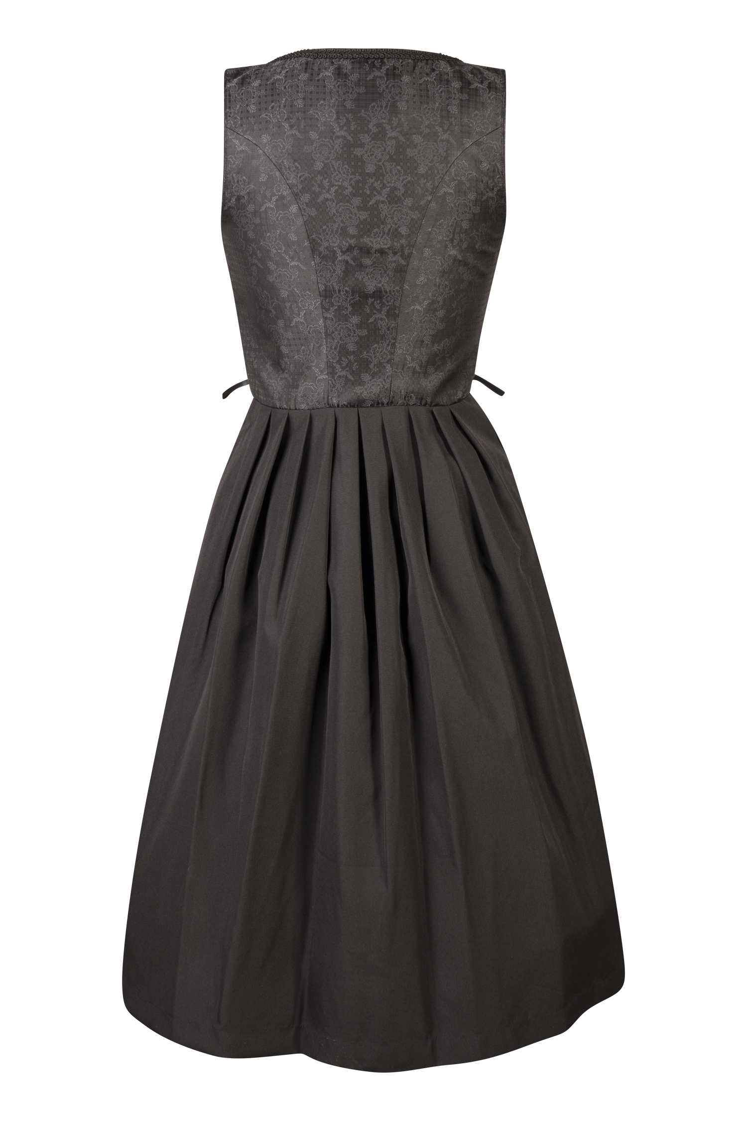schwarzes Dirndl von Sockerpoint Detail Rückansicht