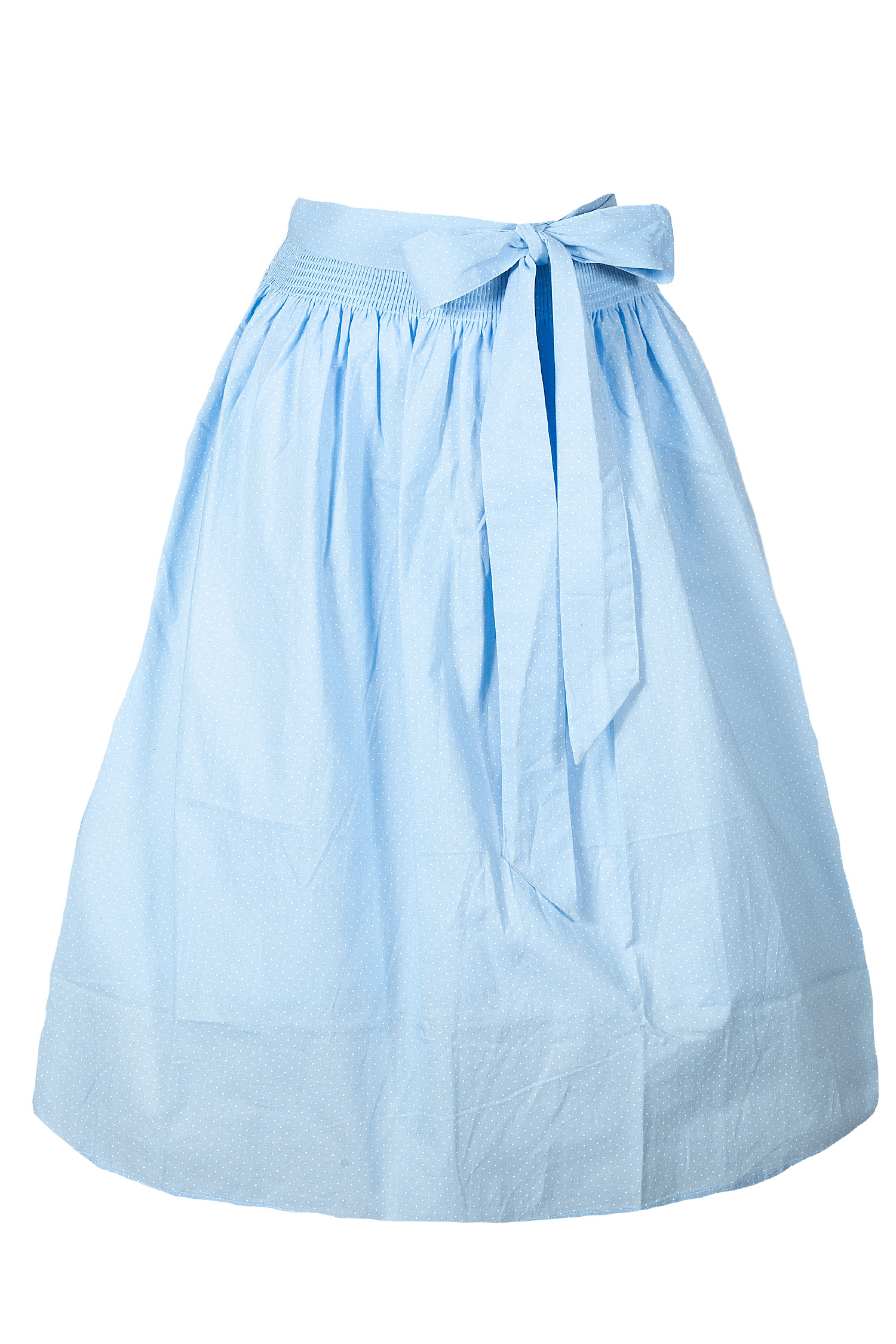 Süße Dirndlschürze in hellblau 70 cm